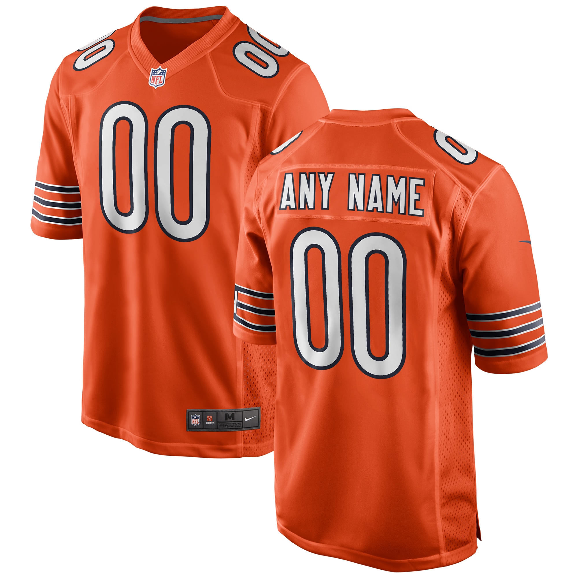 Chicago Bears Alternate Custom Game Jersey