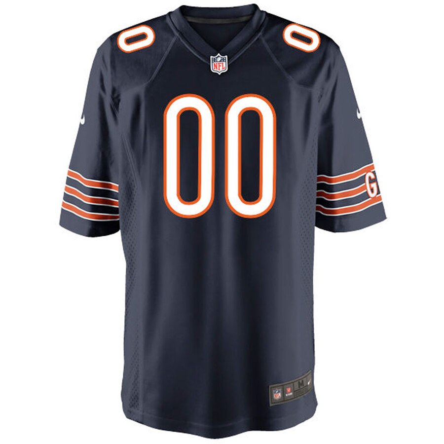 Alternative view of Chicago Bears Navy Custom Jersey - Nike - Design Your Own!