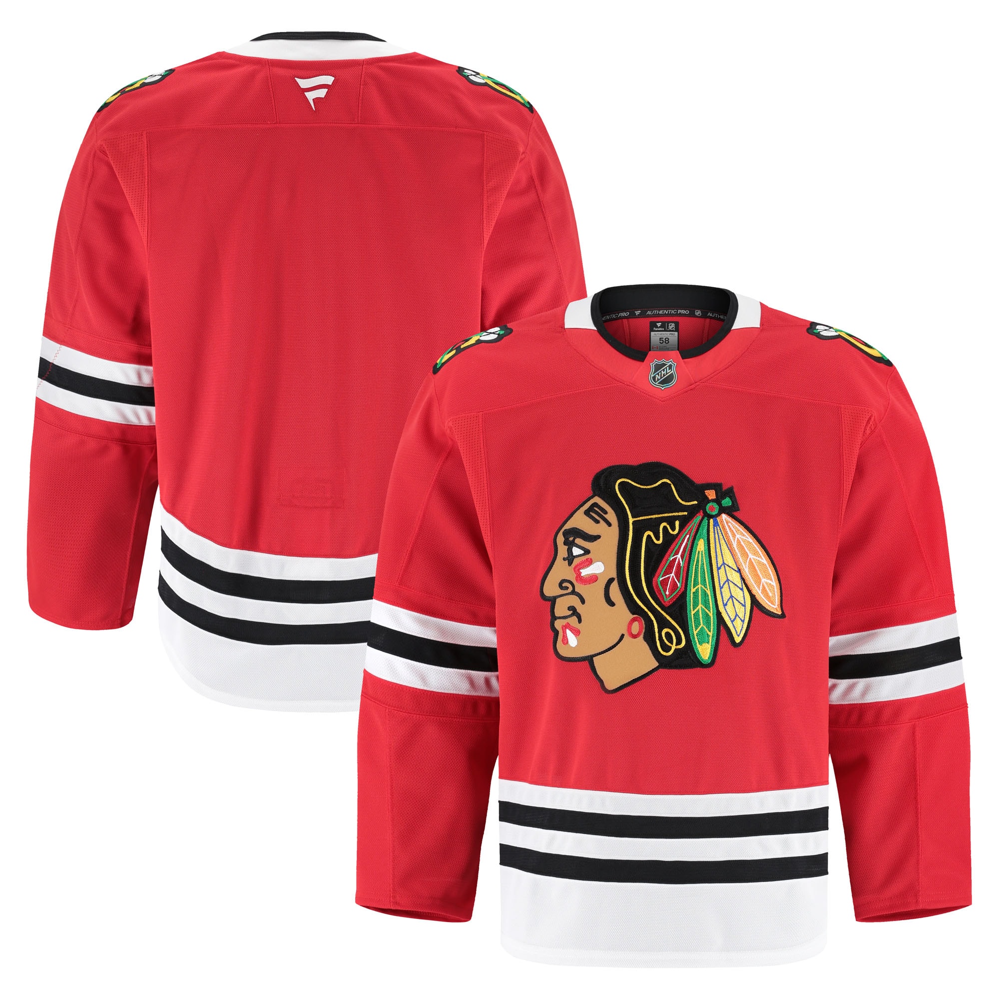 Chicago Blackhawks Fanatics Home Pro Jersey - Red