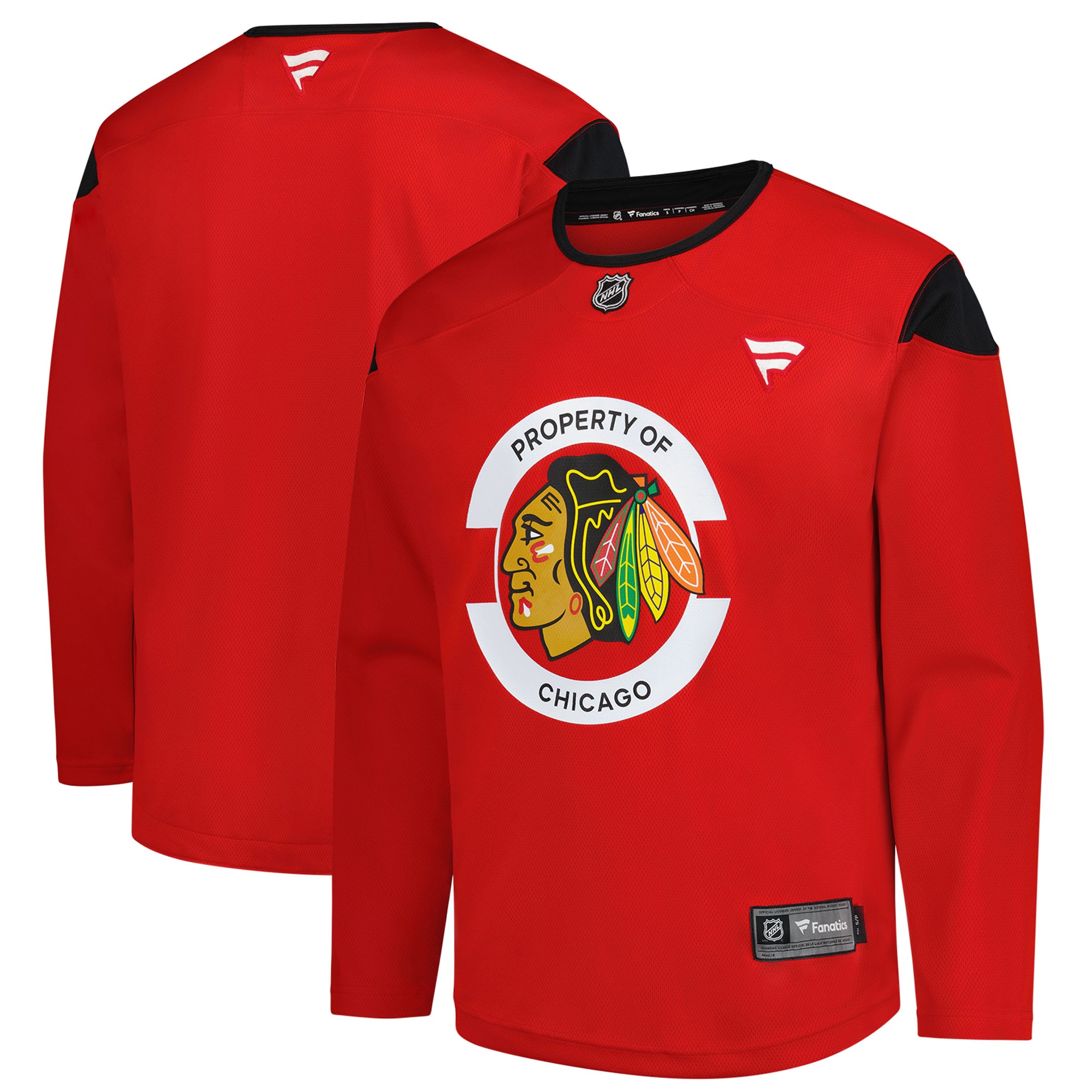 Chicago Blackhawks Fanatics Practice Jersey - Red