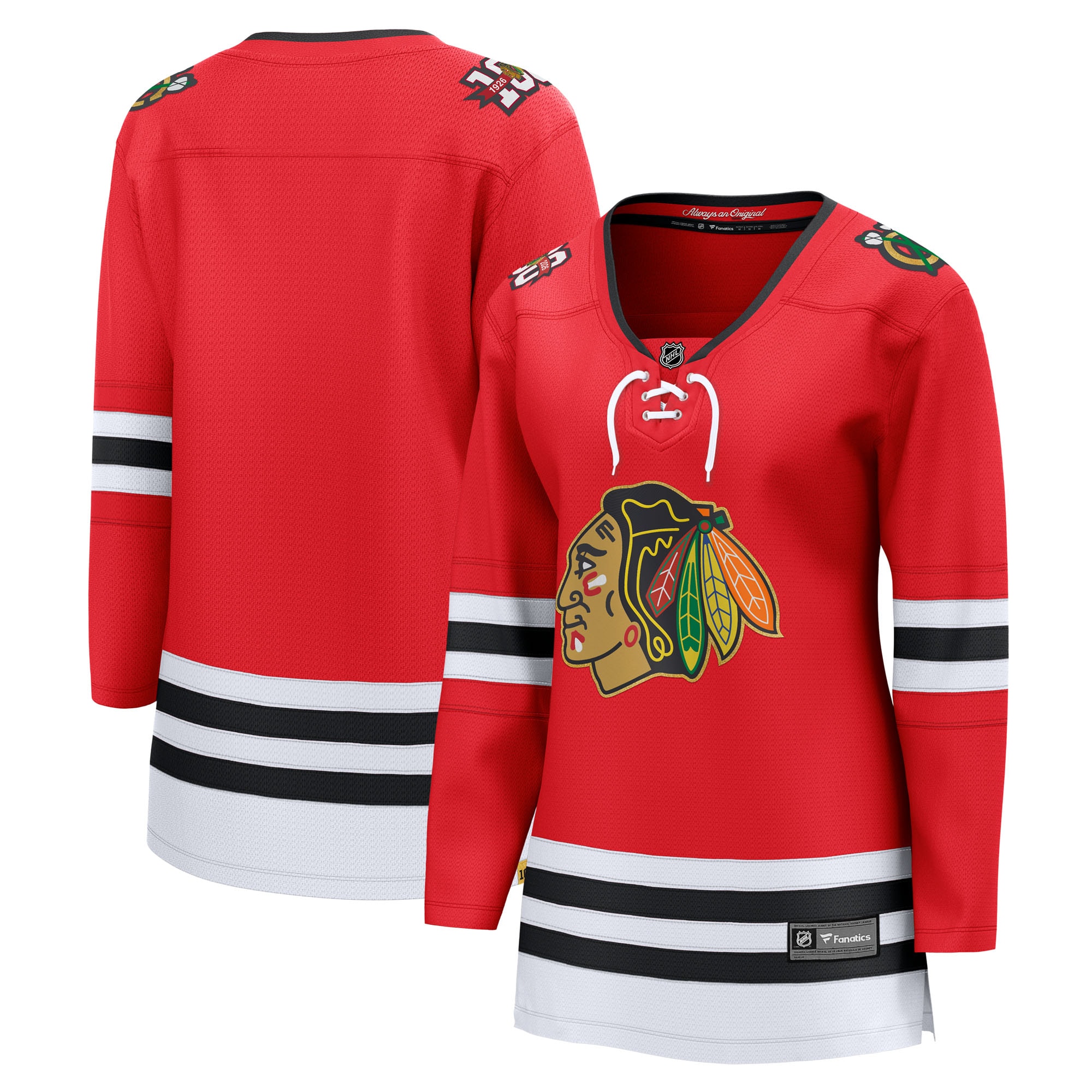 Chicago Blackhawks Fanatics Women's Centennial Breakaway Jersey - Red