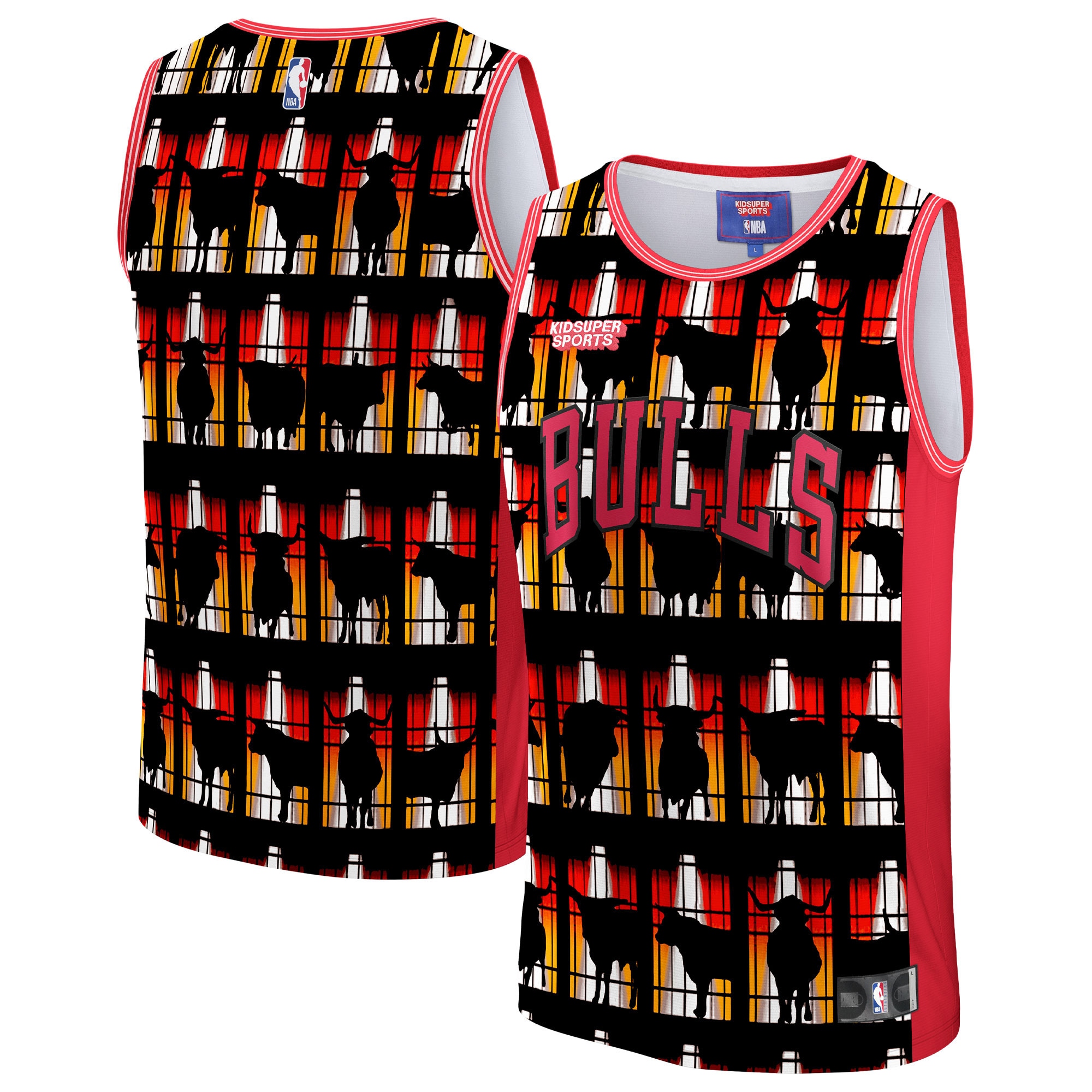 Chicago Bulls & KidSuper Studios by Fanatics Unisex Hometown Jersey - Red