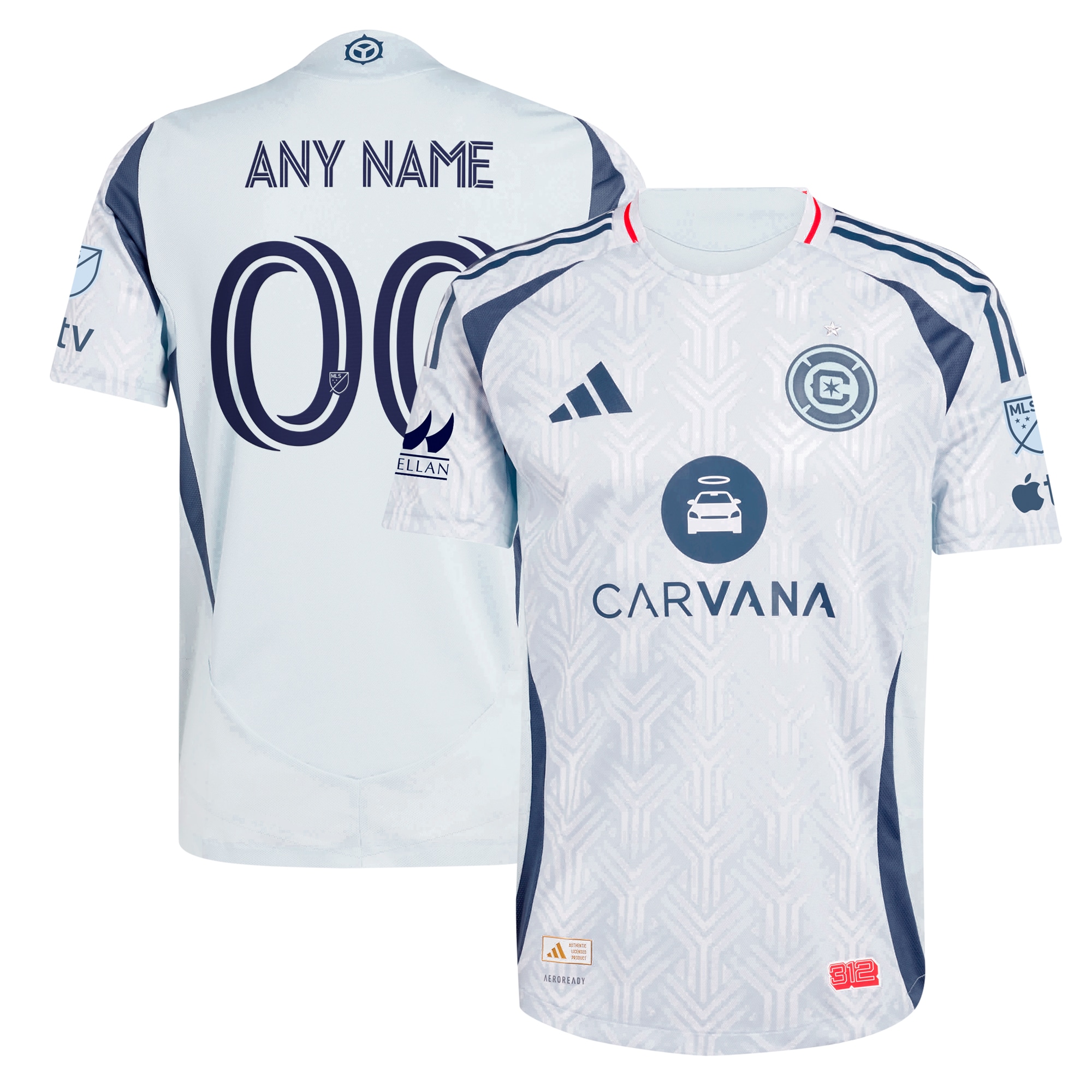 Chicago Fire 2025 The Municipal Kit Custom Jersey - Light Blue