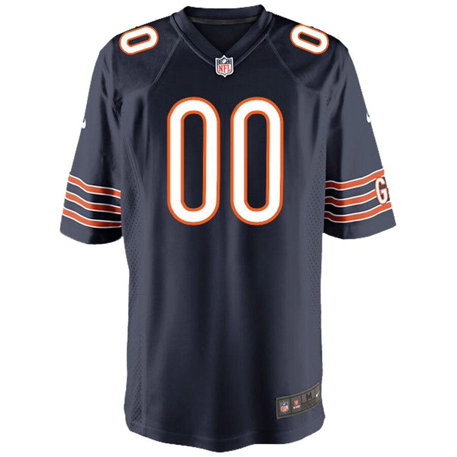 Alternative view of chicago Nike Bears Navy Custom Jersey - Nike Bears Navy Custom Jersey