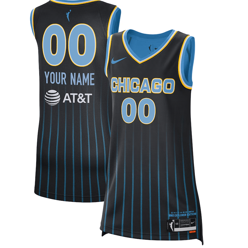 Chicago Sky Black Jersey - Nike Chicago Sky WNBA Jersey - Black