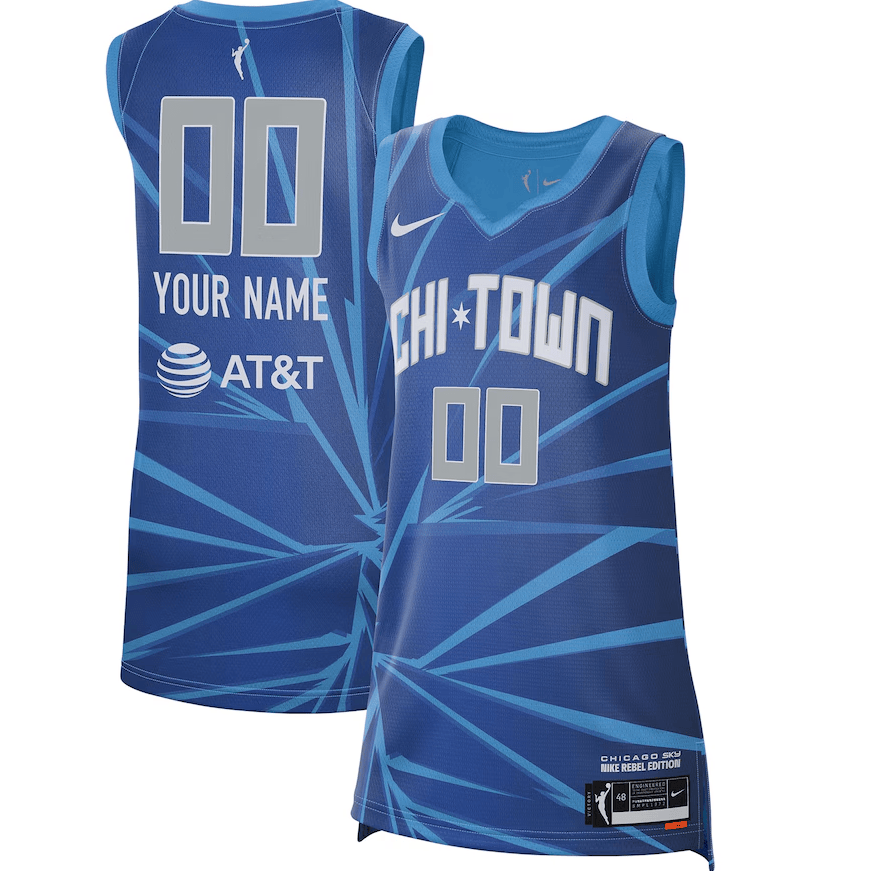 Alternative view of Chicago Sky Black Jersey - Nike Chicago Sky WNBA Jersey - Black