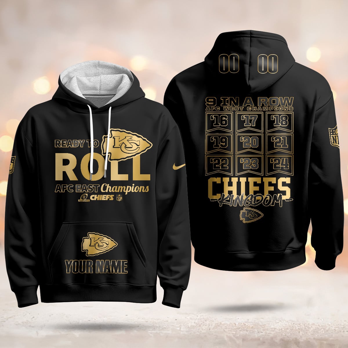 Alternative view of Chiefs AFC Champs Hoodie - Nike Red