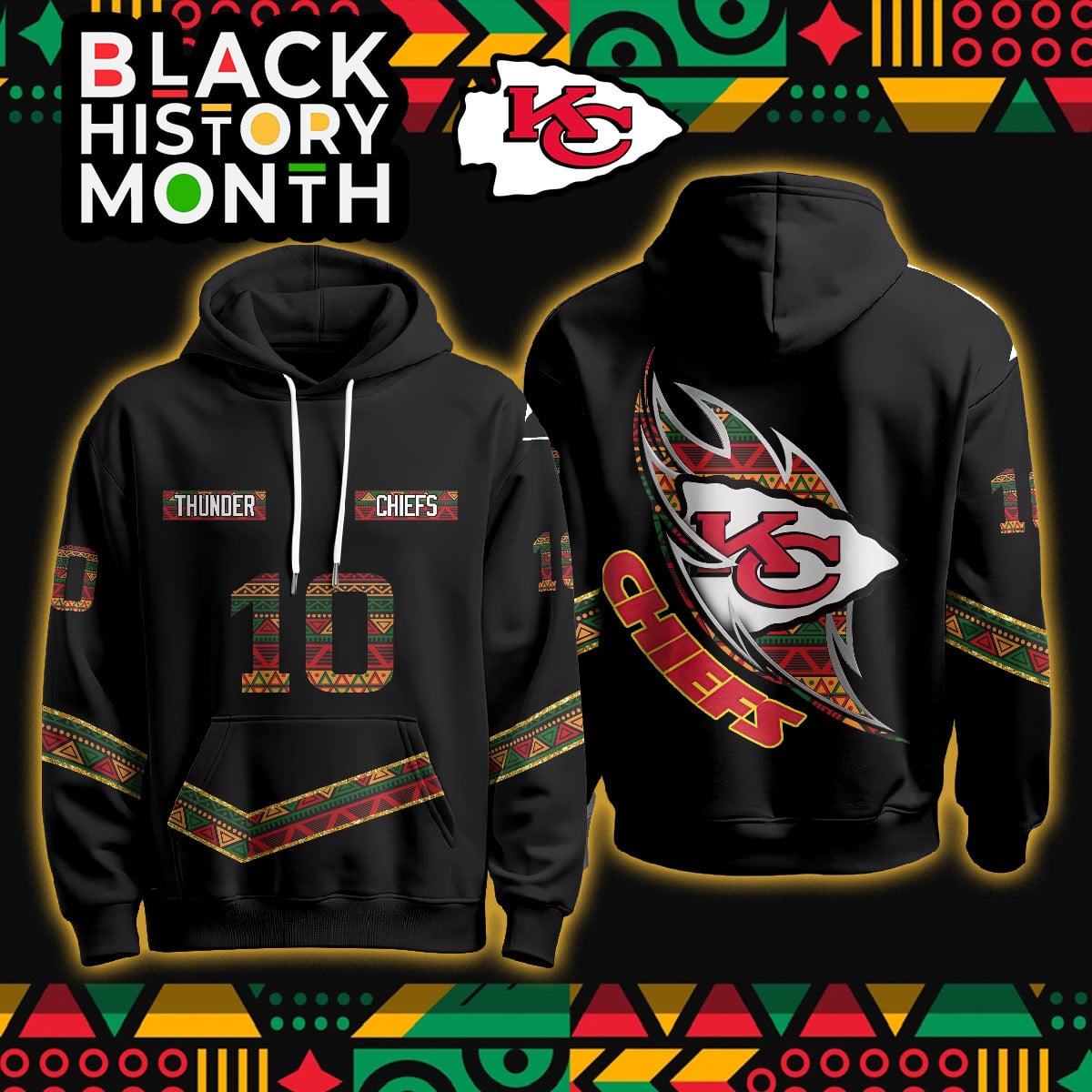 Chiefs Black History Month Hoodie - Limited Edition