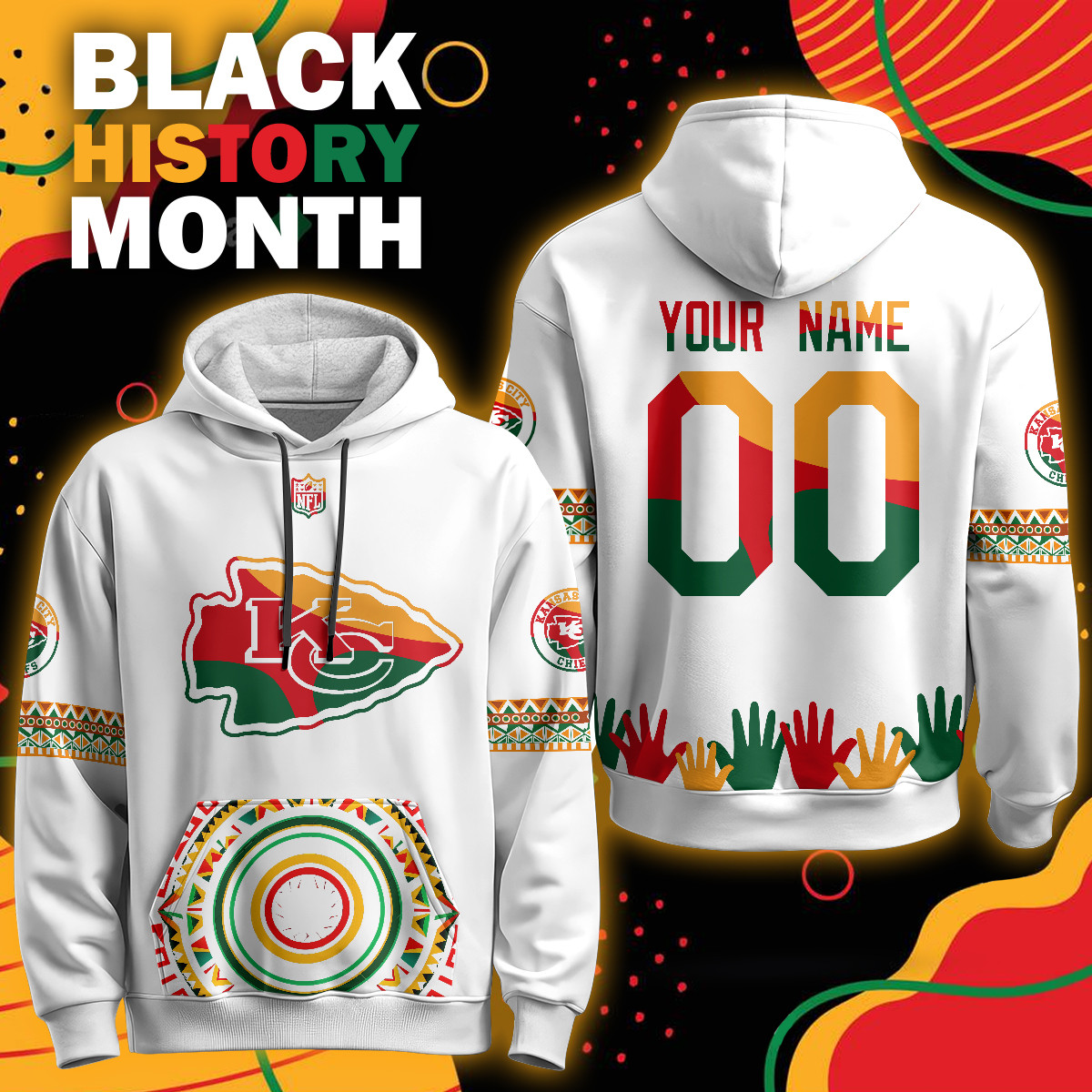 Alternative view of Chiefs Black History Month Hoodie - Limited Edition 2