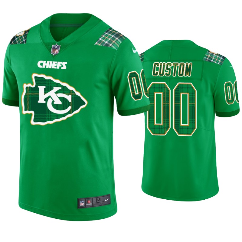 Chiefs Green Plaid Jersey - Chiefs Green Plaid Custom Jersey - Nike