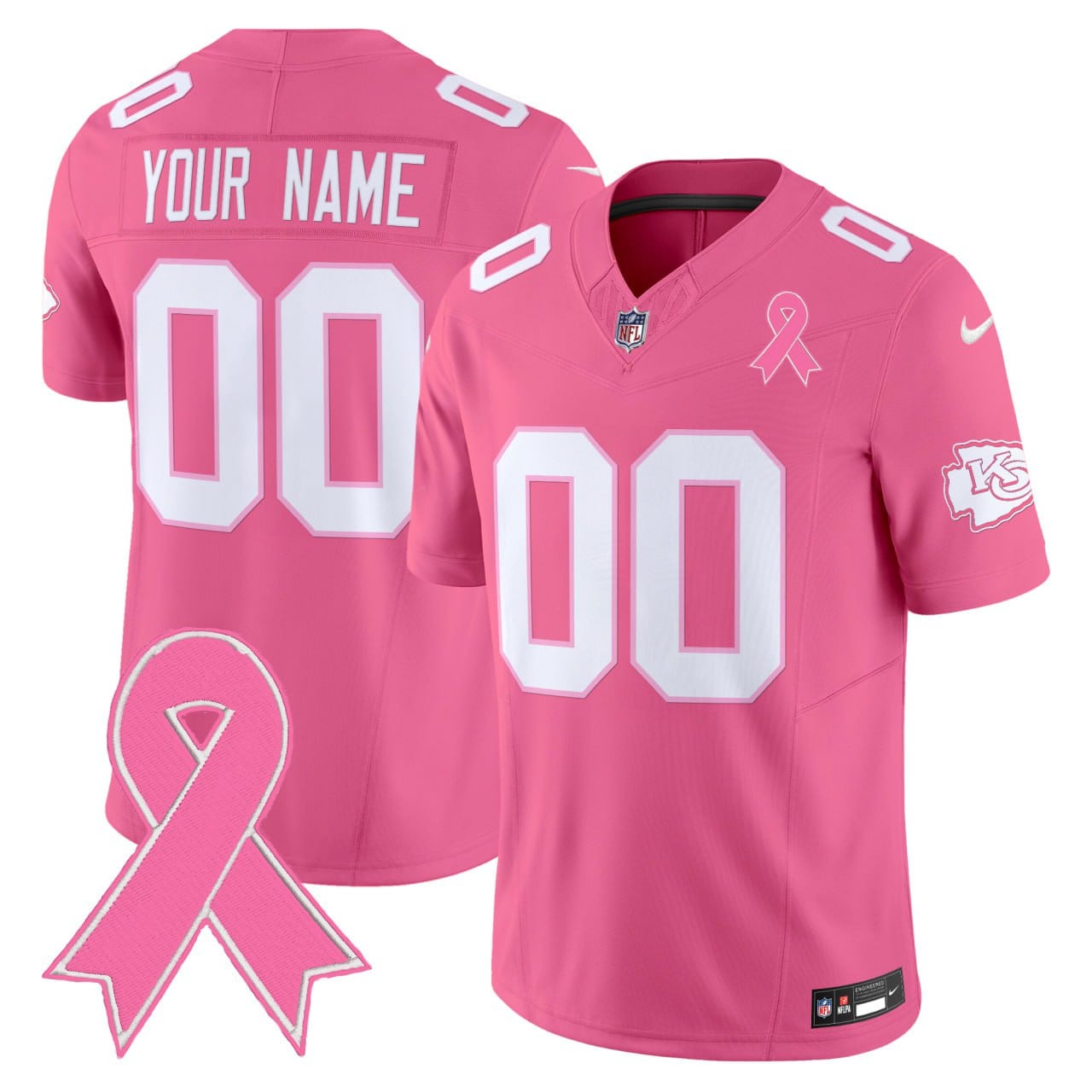 Chiefs Pink Breast Cancer Jersey - Custom NFL Gear