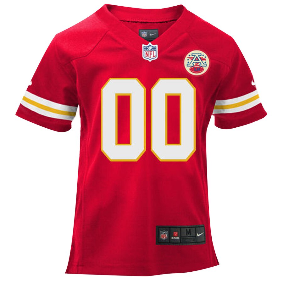 Alternative view of Chiefs Red Youth Jersey - Chiefs Red Youth Custom Jersey - Nike NFL