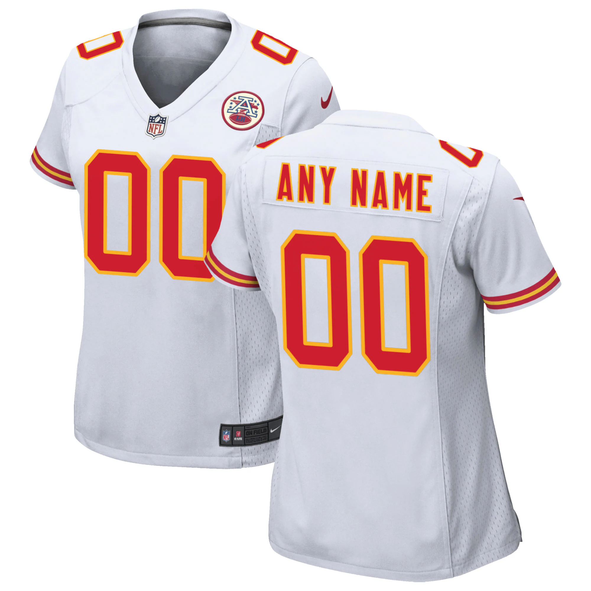Chiefs White Alternate Jersey - Nike Chiefs White Alternate Custom