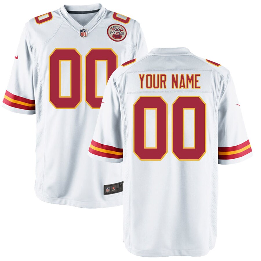 Chiefs White Custom Jersey nike - Chiefs White Custom Jersey - Nike