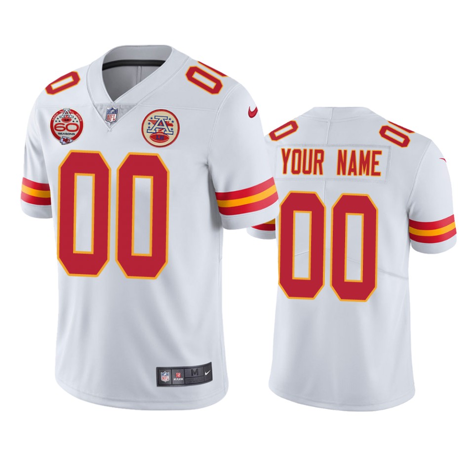 Chiefs White Custom Jersey - Nike - Personalized NFL Style