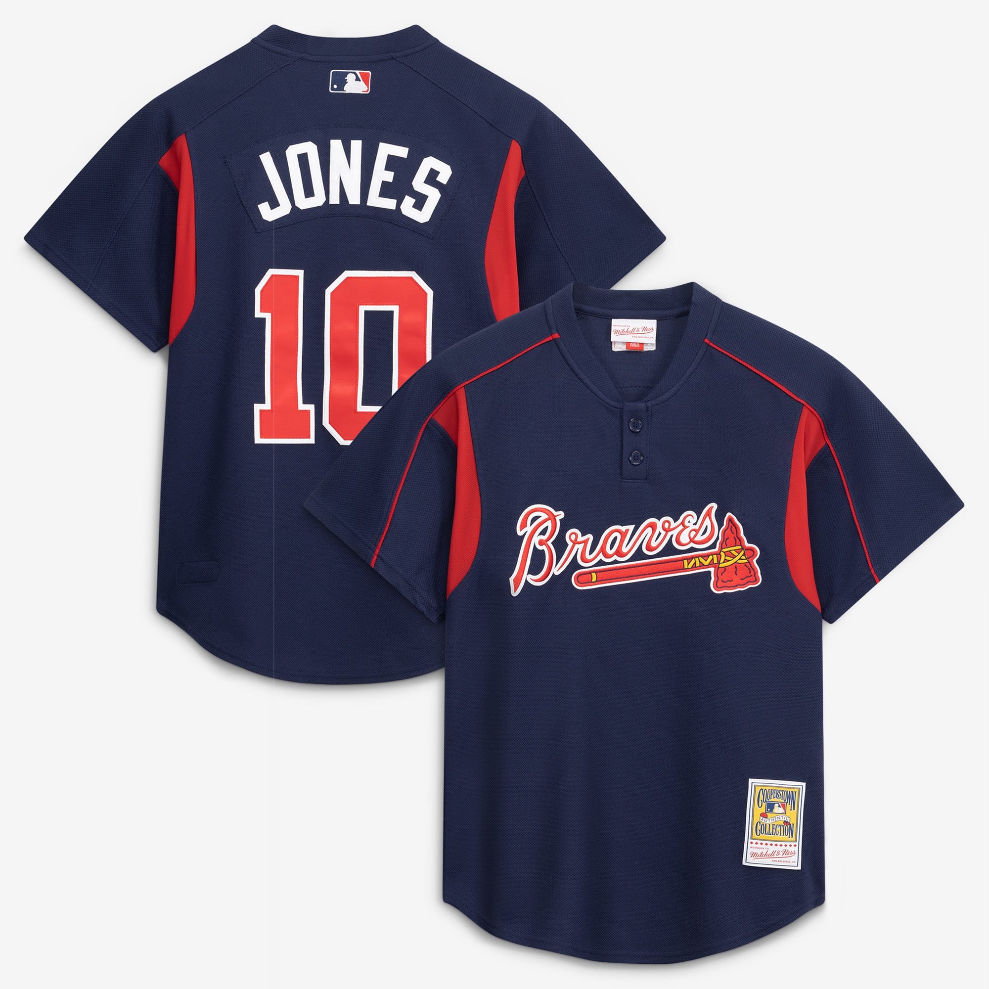 Chipper Jones Atlanta Braves Batting Practice Jersey - Navy
