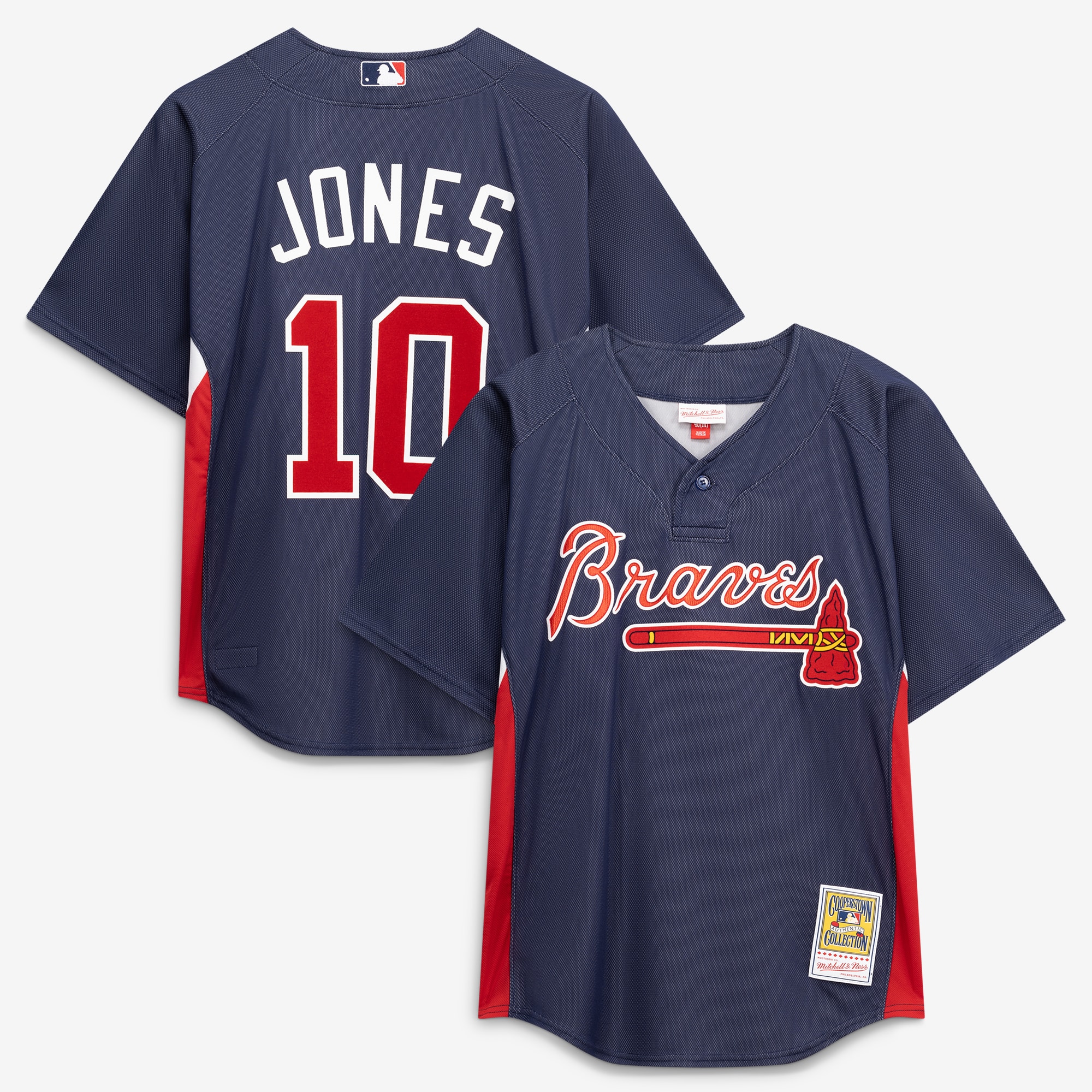 Chipper Jones Atlanta Braves Batting Practice Jersey - Navy