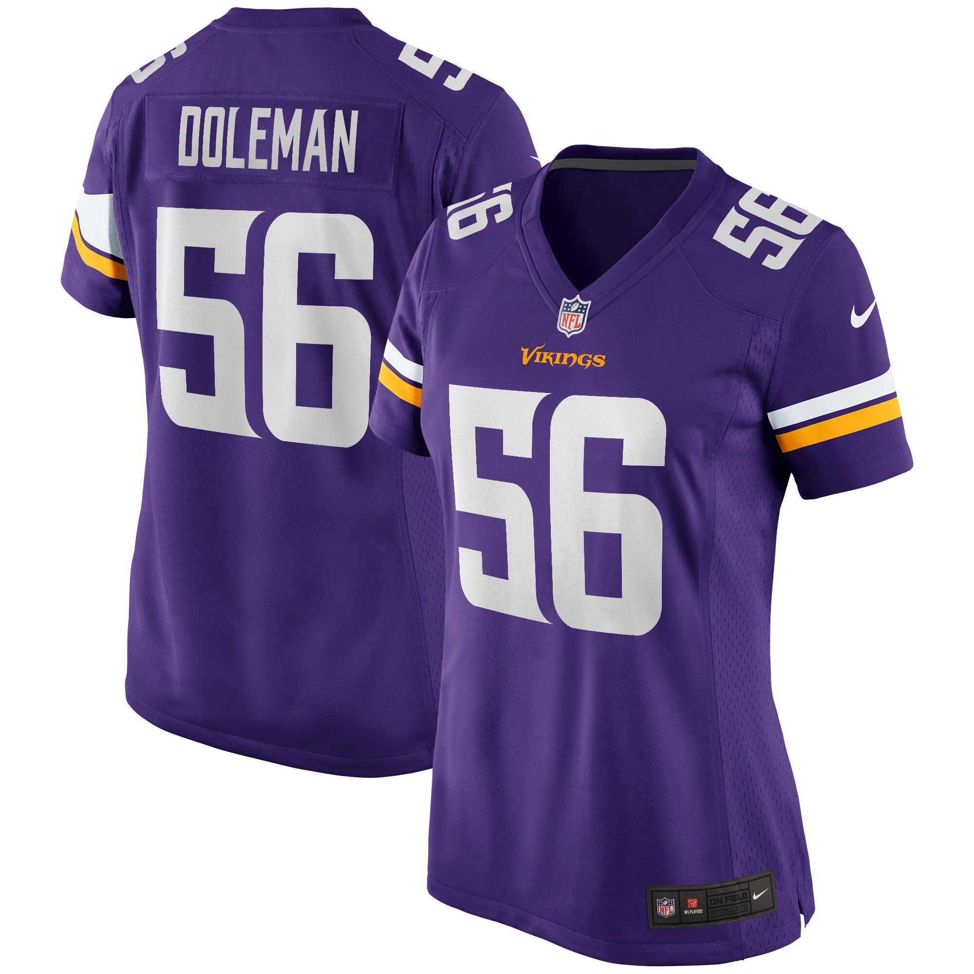 Chris Doleman Minnesota Vikings Women's Game Retired Player Jersey - Purple