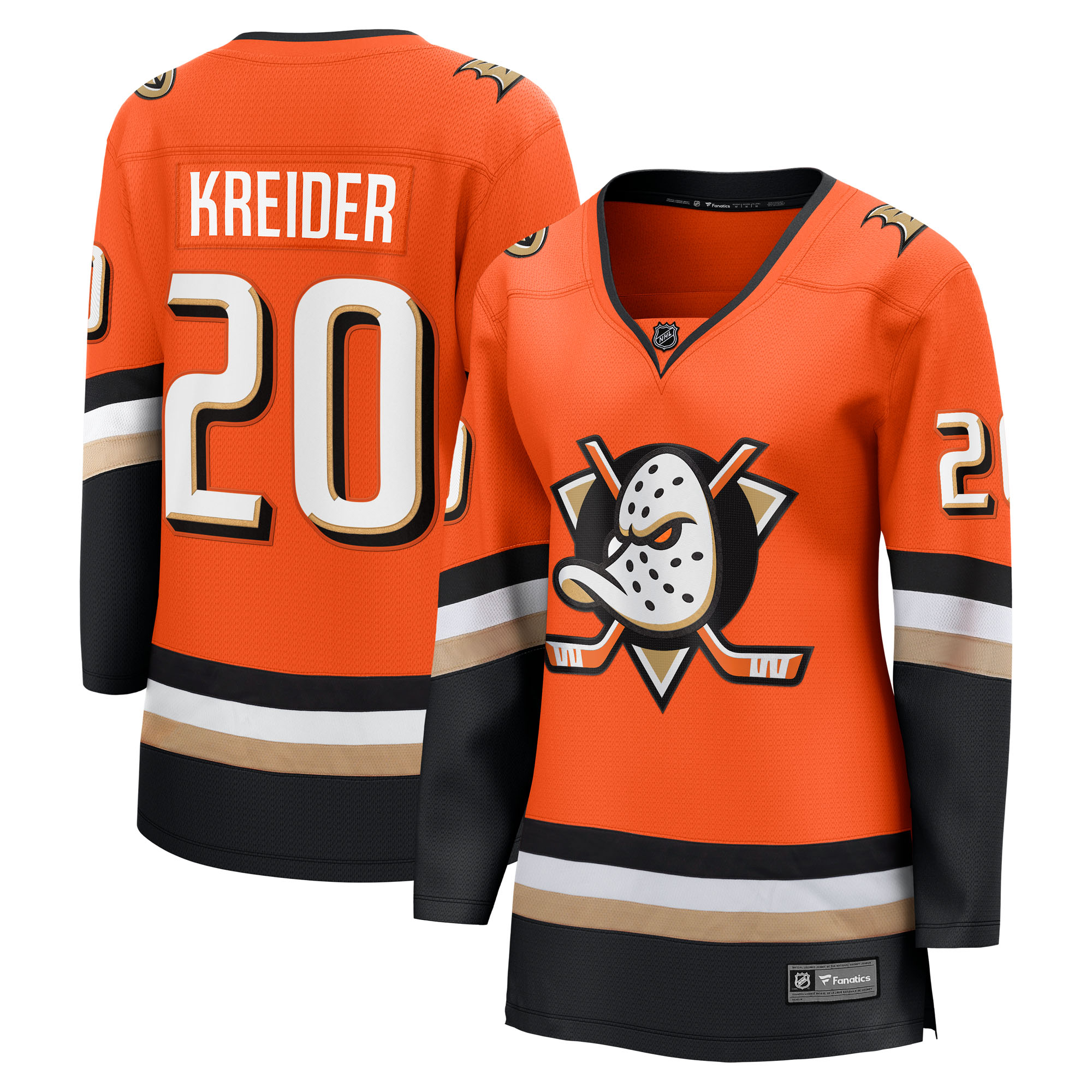 Chris Kreider Anaheim Ducks Fanatics Women's Home Breakaway Player Jersey - Orange