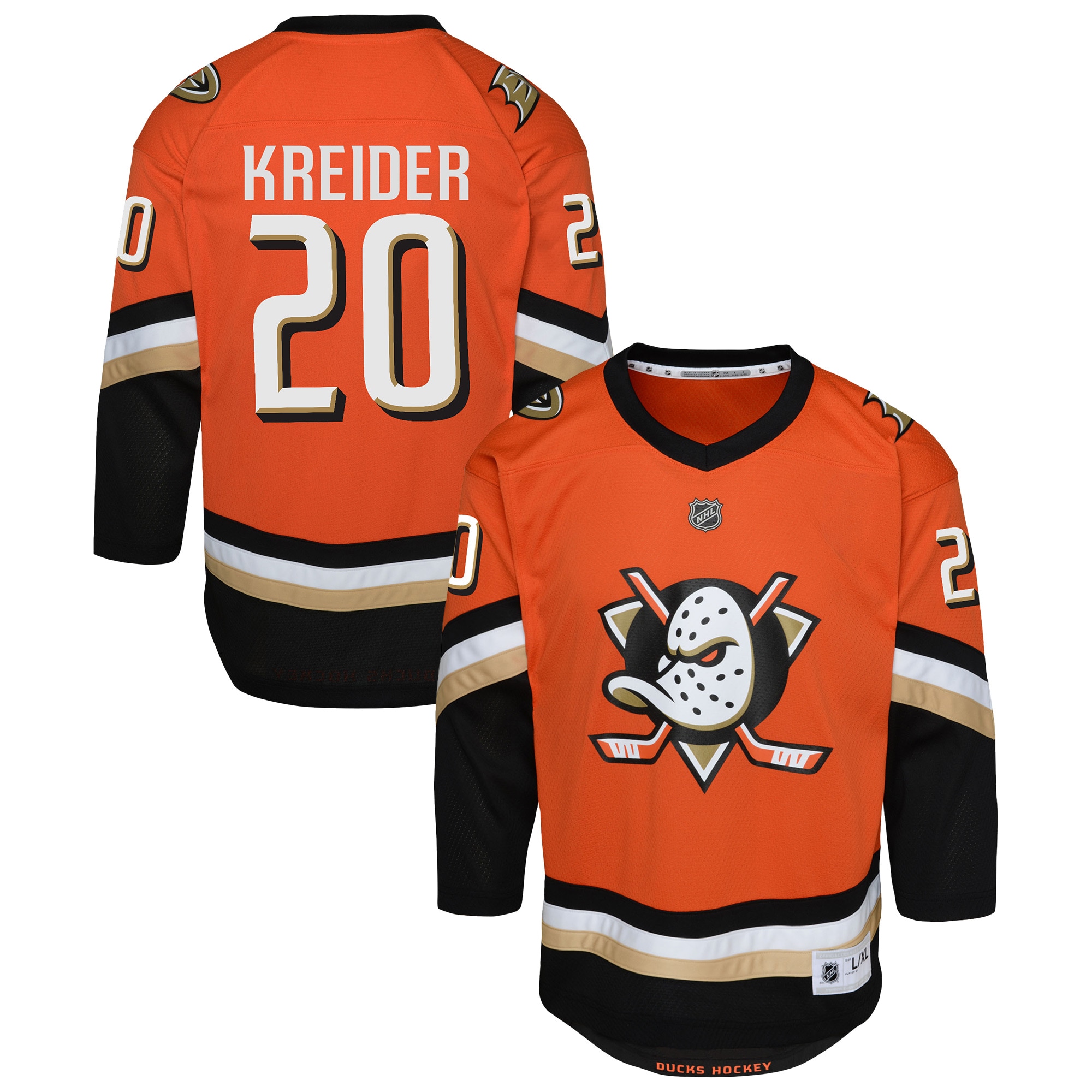 Chris Kreider Anaheim Ducks Outerstuff Youth Home Jersey - Orange