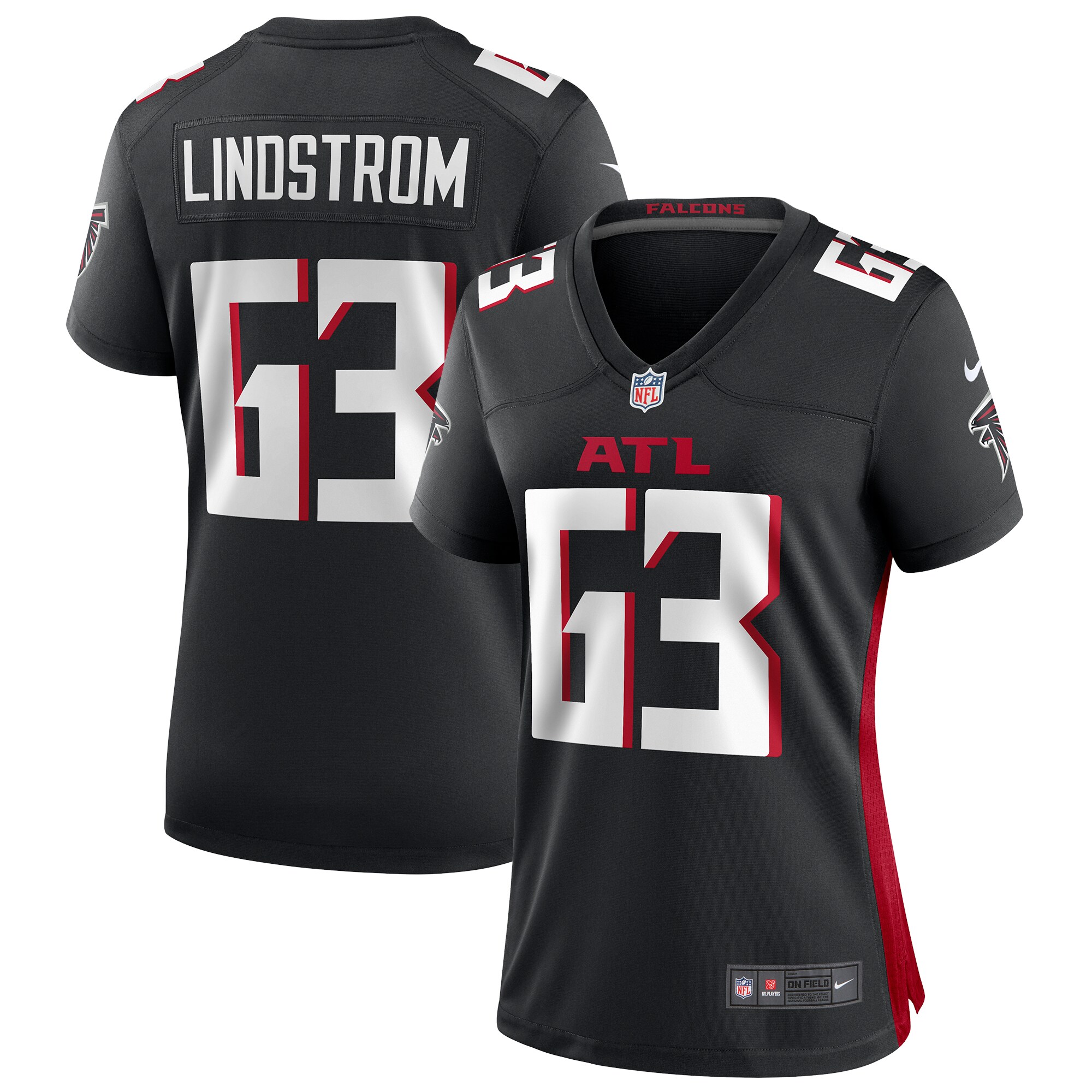 Chris Lindstrom Atlanta Falcons Women's Game Jersey - Black