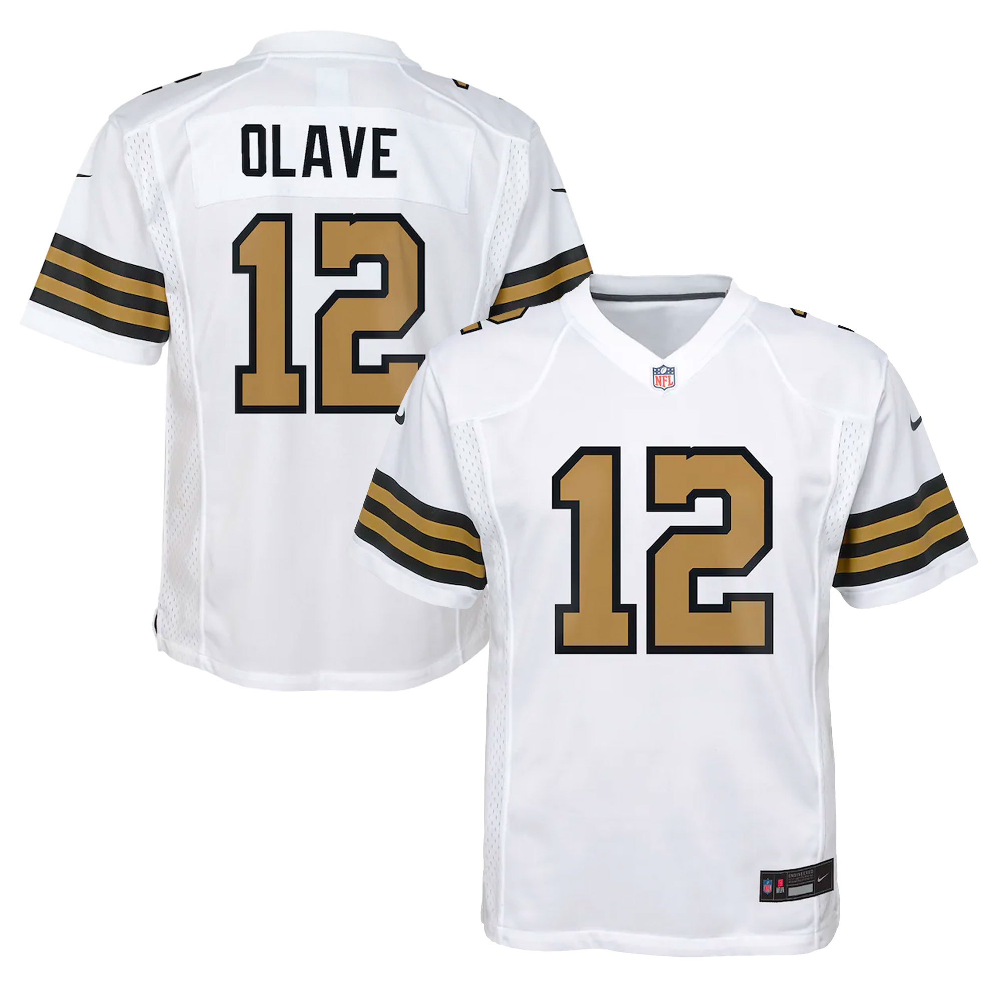 Chris Olave New Orleans Saints Youth Game Jersey