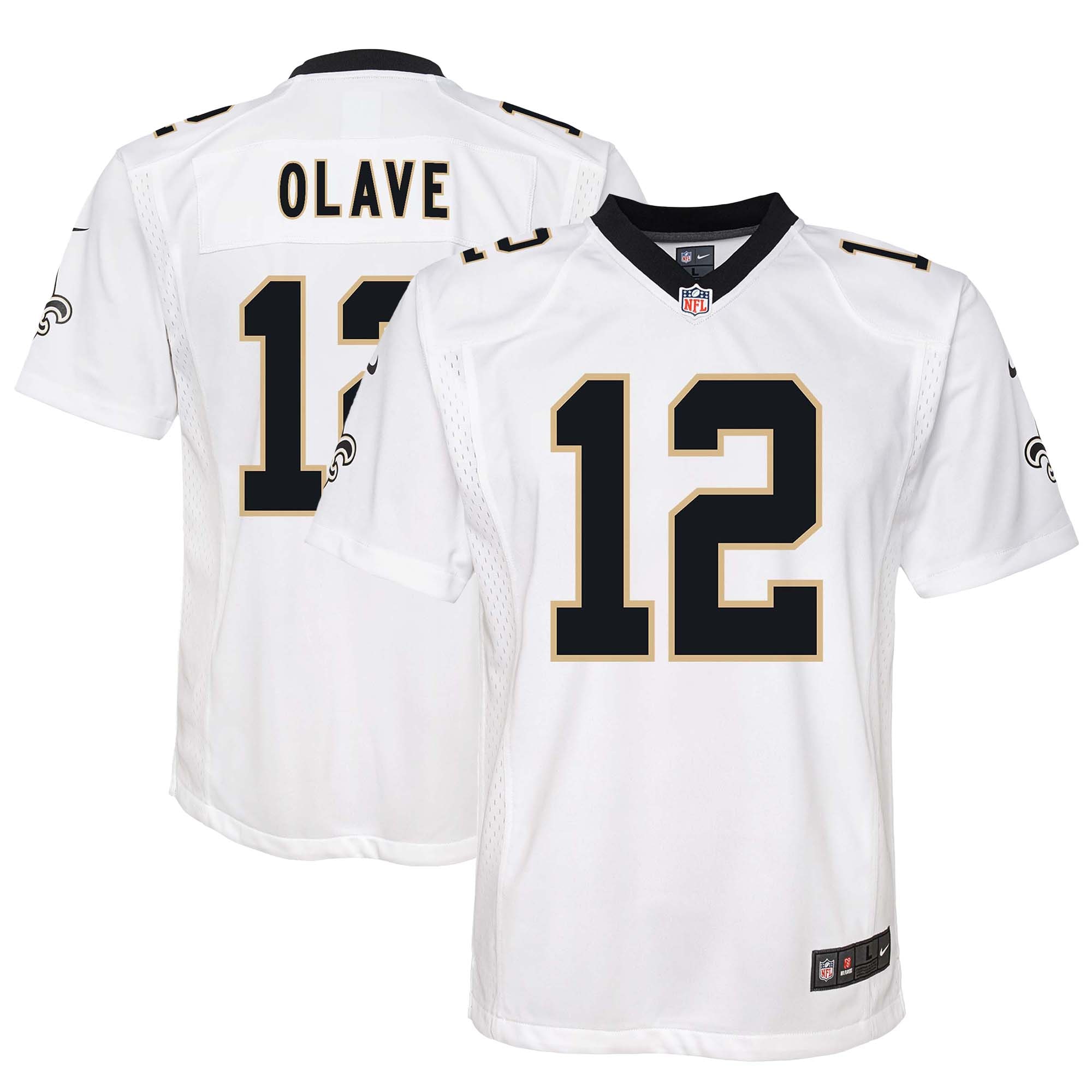 Chris Olave New Orleans Saints Youth Game Jersey