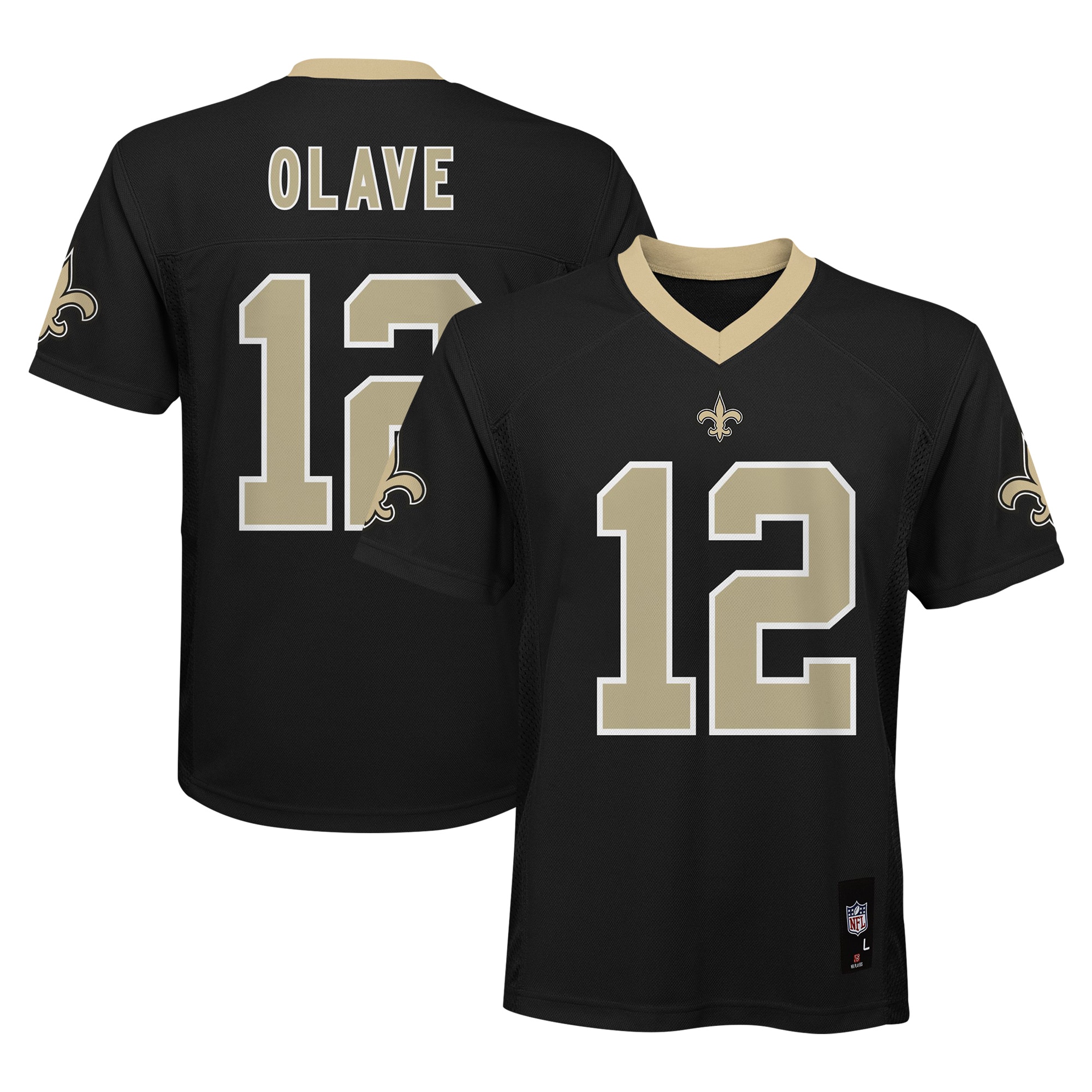 Chris Olave New Orleans Saints Youth Player Jersey - Black