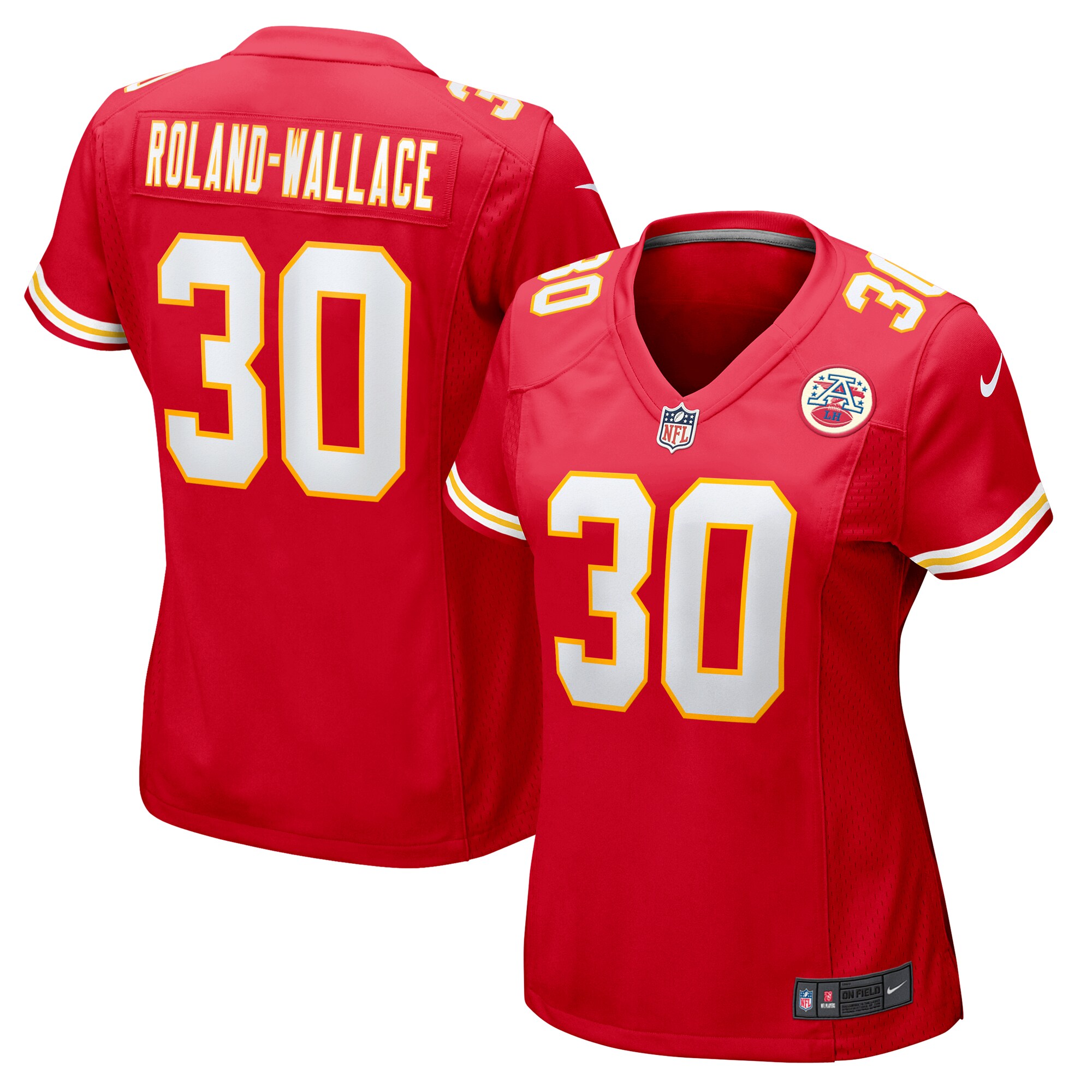 Chris Roland-Wallace Kansas City Chiefs Women's Game Jersey - Red