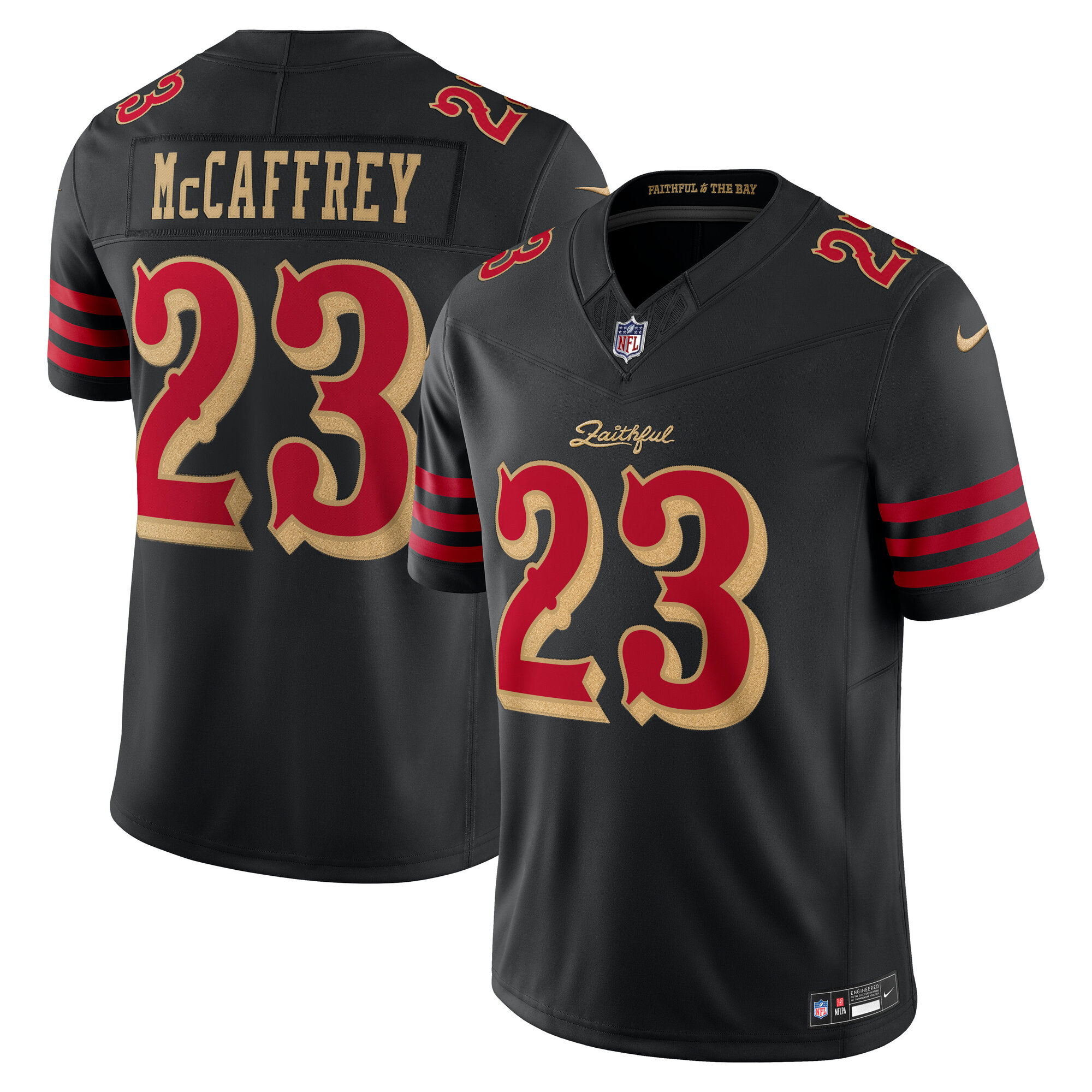 Christian McCaffrey San Francisco 49ers 2025 Rivalries Collection Limited Jersey - Black