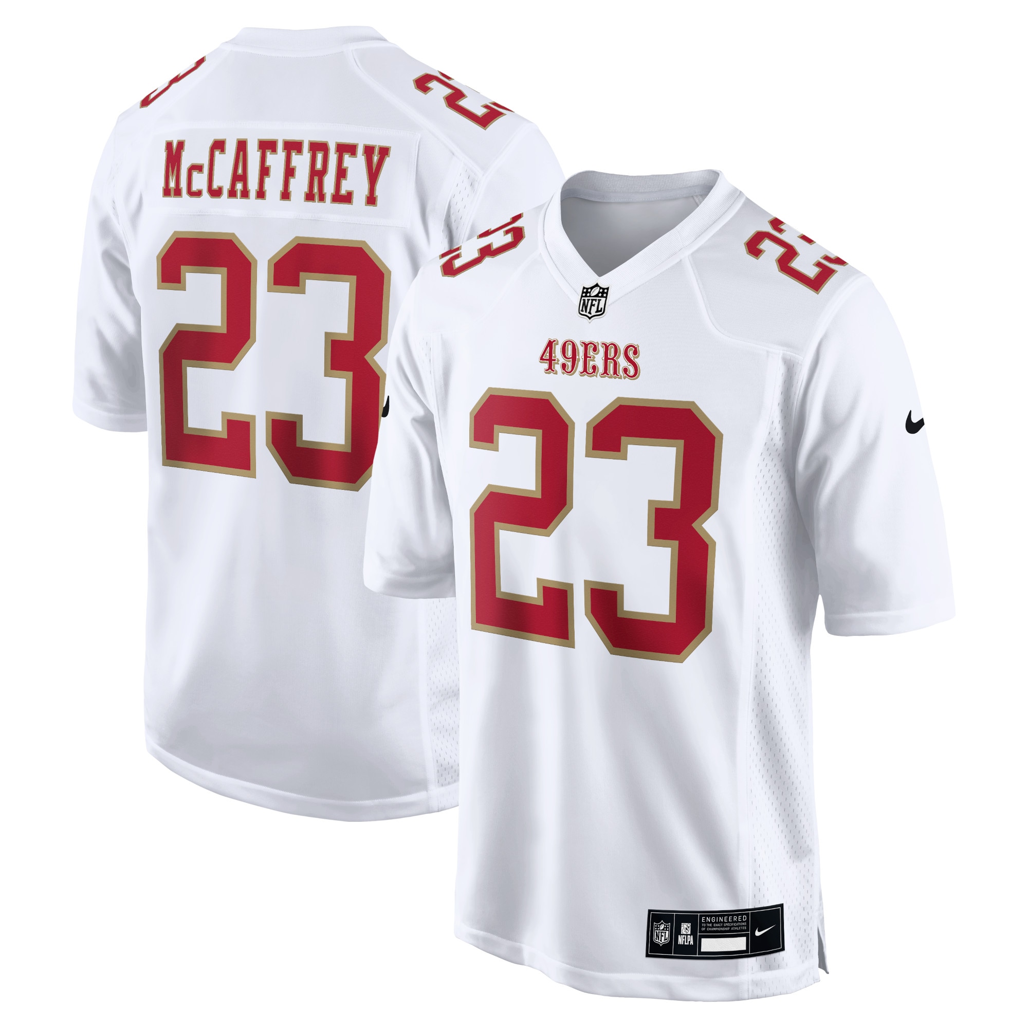 Christian McCaffrey San Francisco 49ers Fashion Game Jersey - White