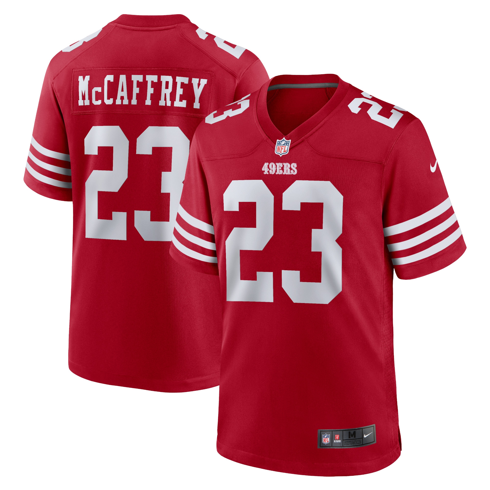 Christian McCaffrey San Francisco 49ers Game Player Jersey
