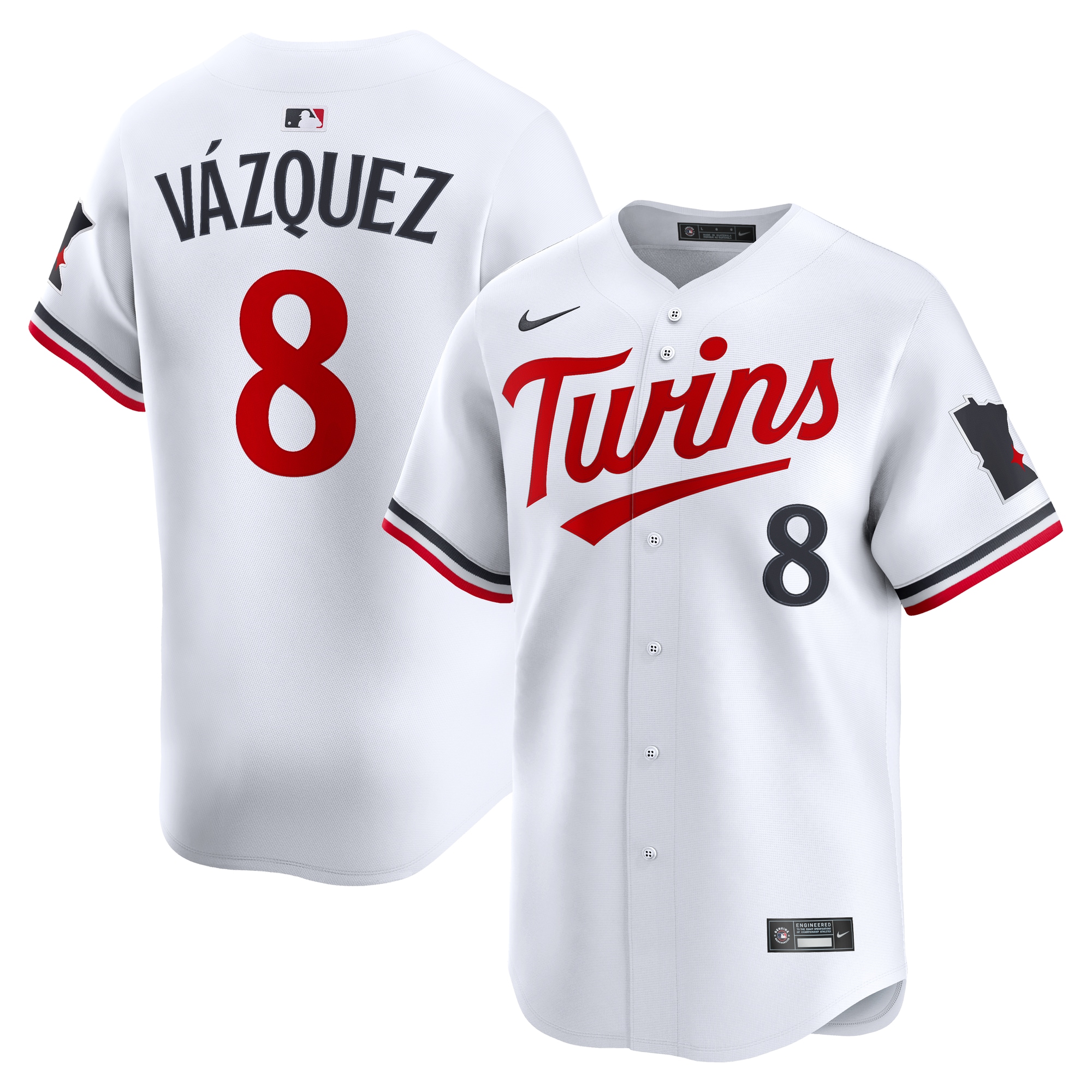 Christian Vázquez Minnesota Twins Home Limited Jersey - White