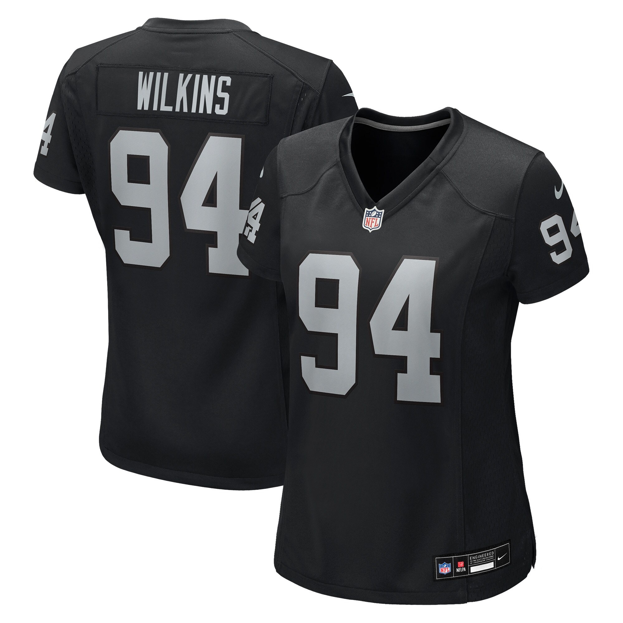 Christian Wilkins Las Vegas Raiders Women's Team Game Jersey - Black