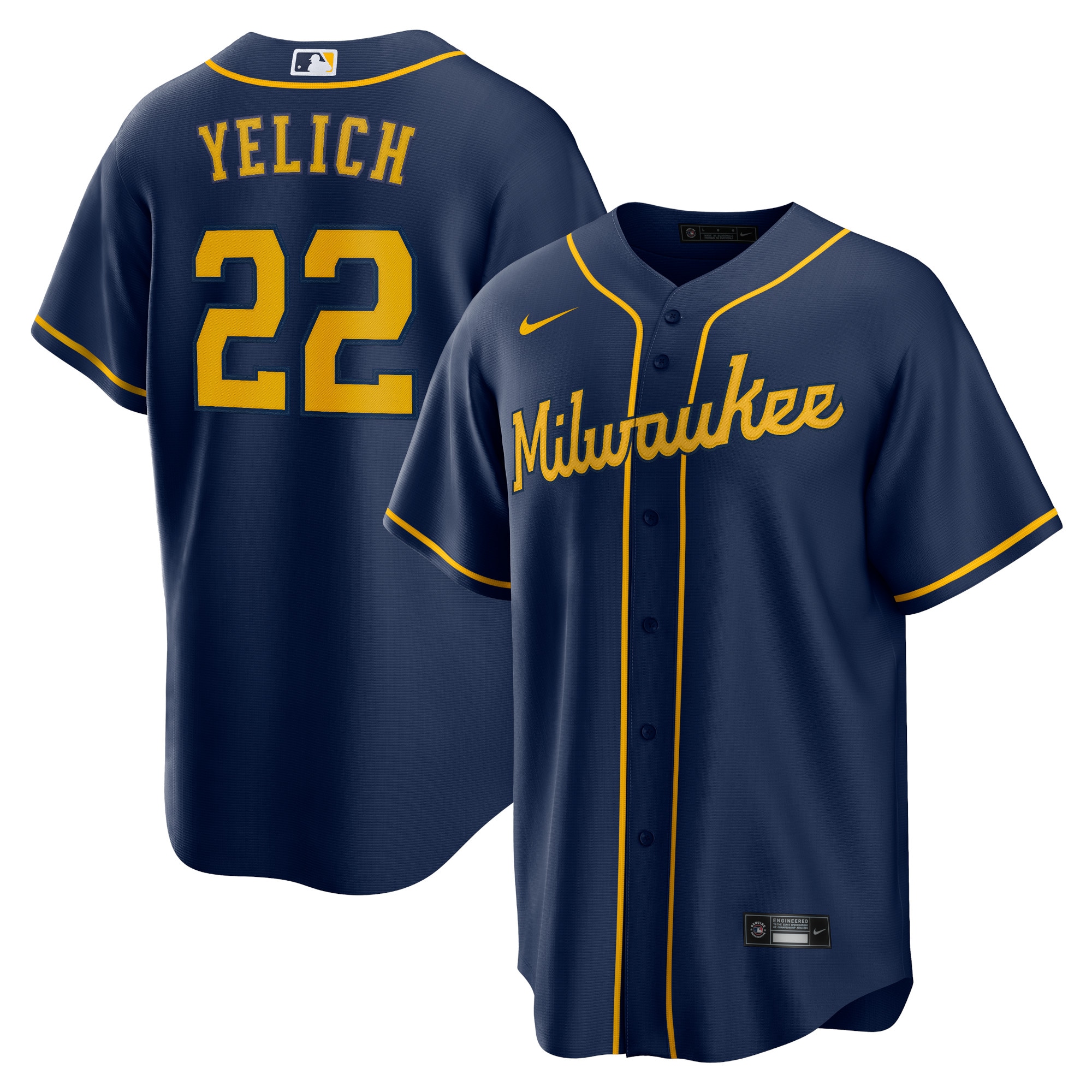 Christian Yelich Milwaukee Brewers Alternate 2 Jersey