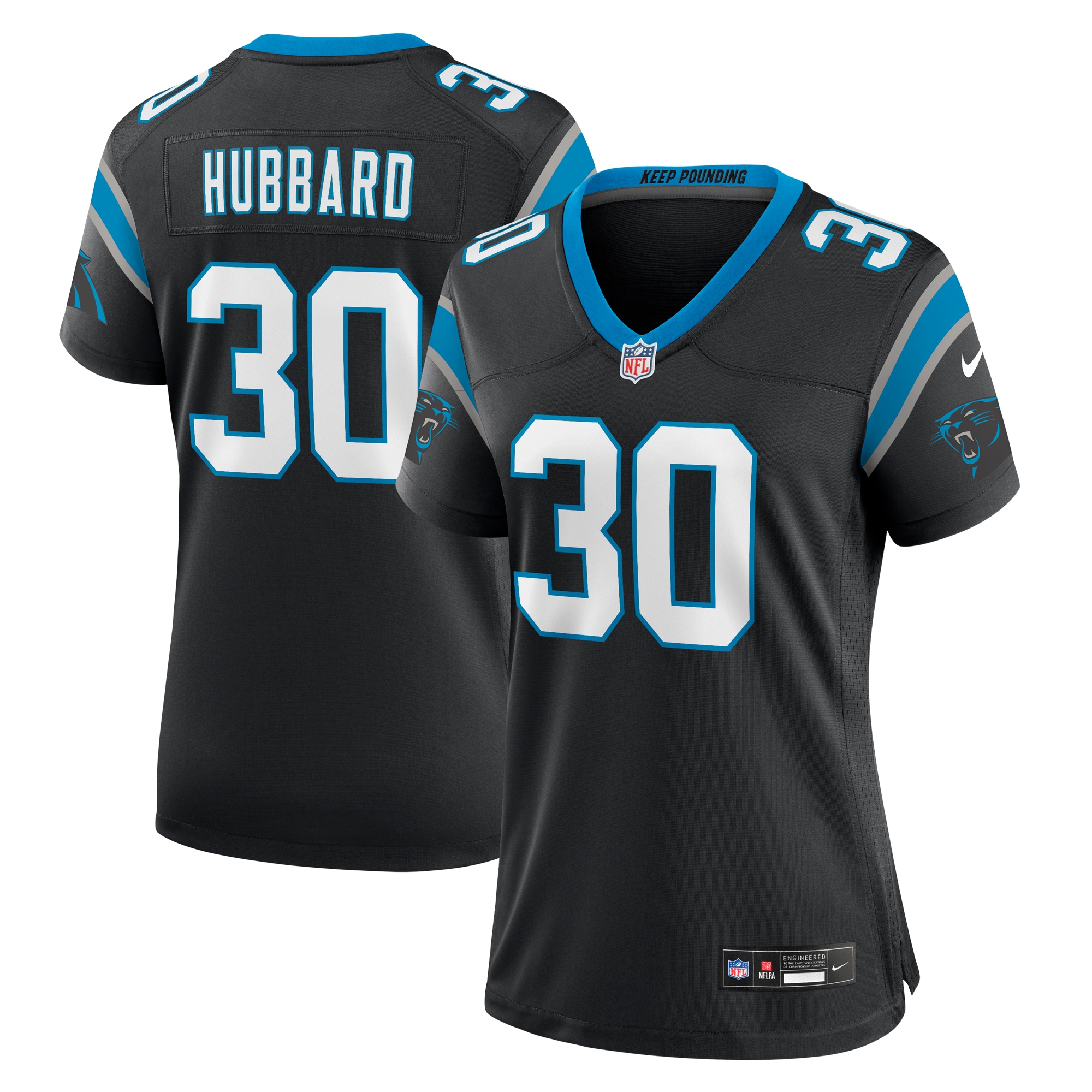 Chuba Hubbard Carolina Panthers Women's Team Game Jersey
