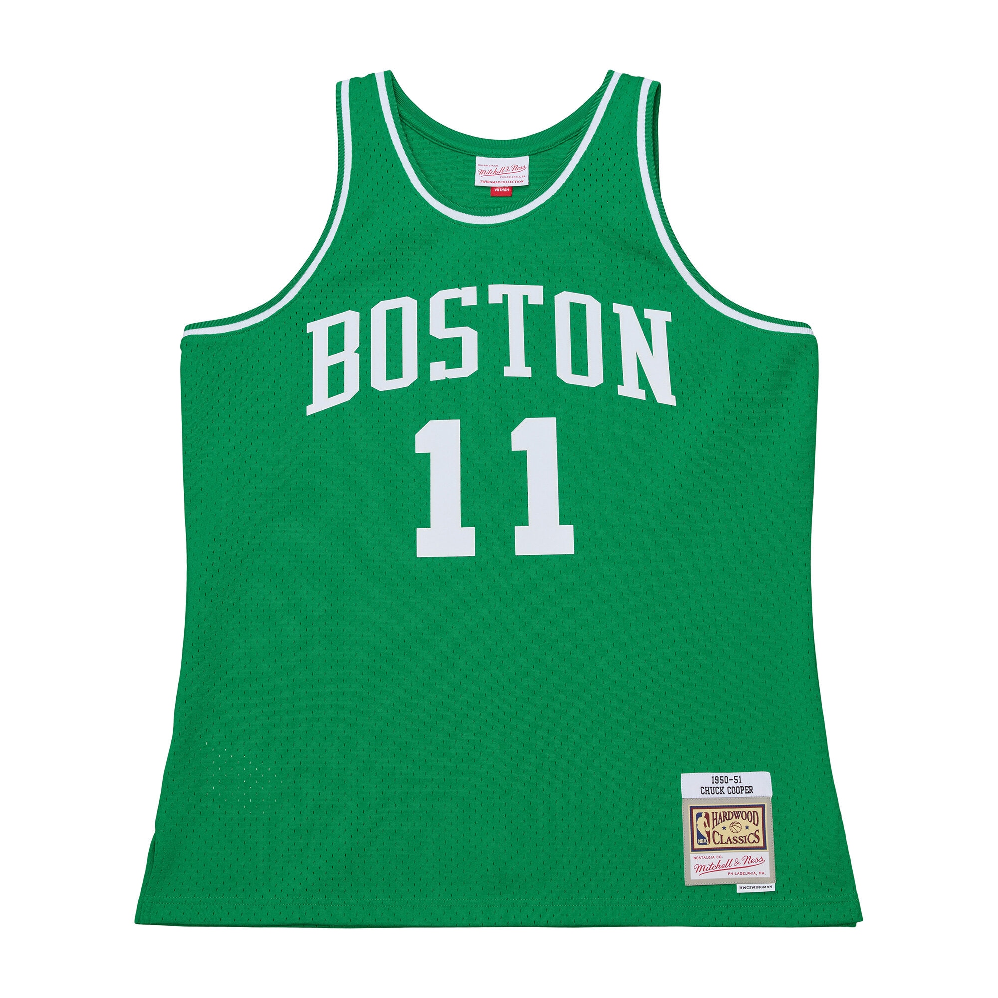 Chuck Cooper Boston Celtics 1950-51 Pioneers Swingman Jersey - Kelly Green