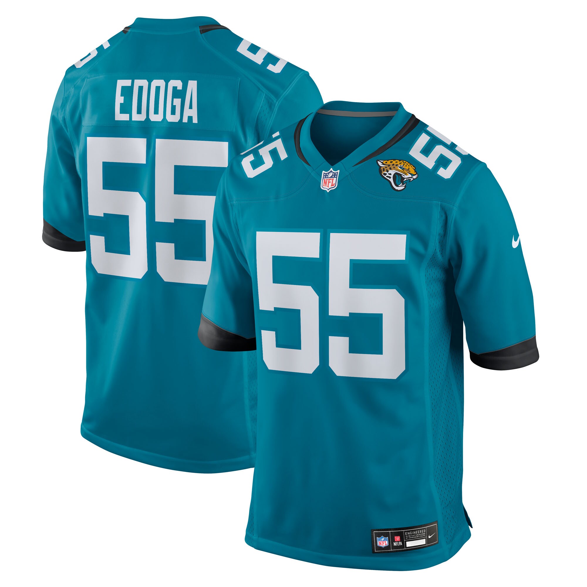 Chuma Edoga Jacksonville Jaguars Team Game Jersey - Teal