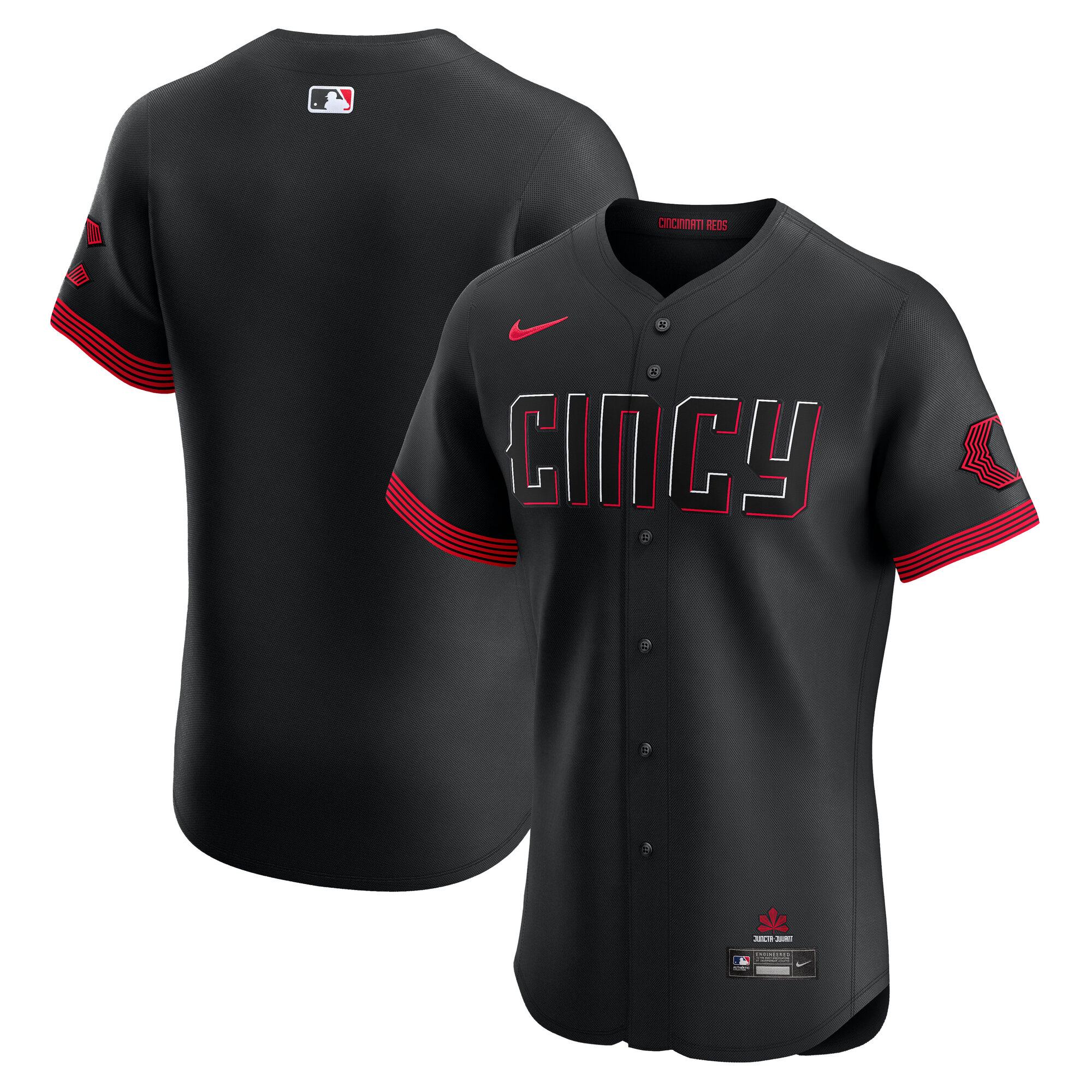 Cincinnati Reds City Connect Elite Jersey - Black