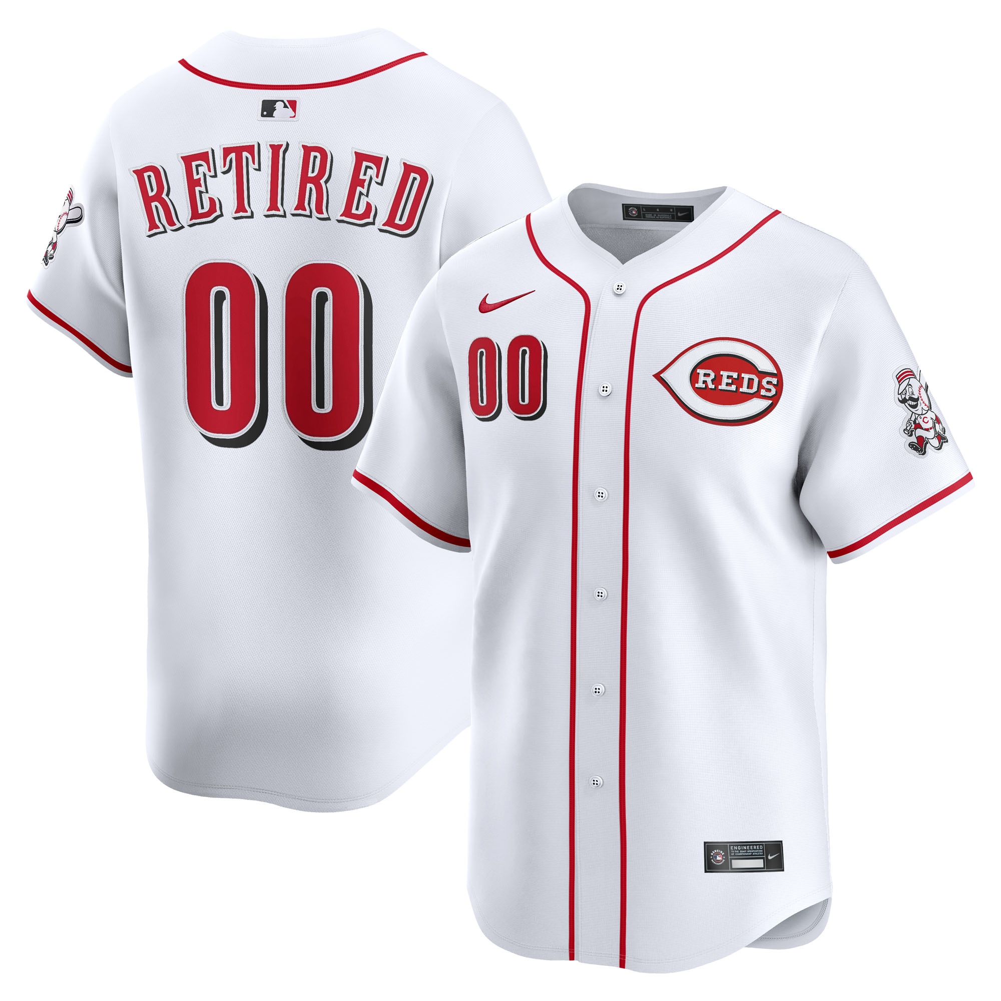 Cincinnati Reds Home Limited Pick-A-Player Retired Roster Jersey - White