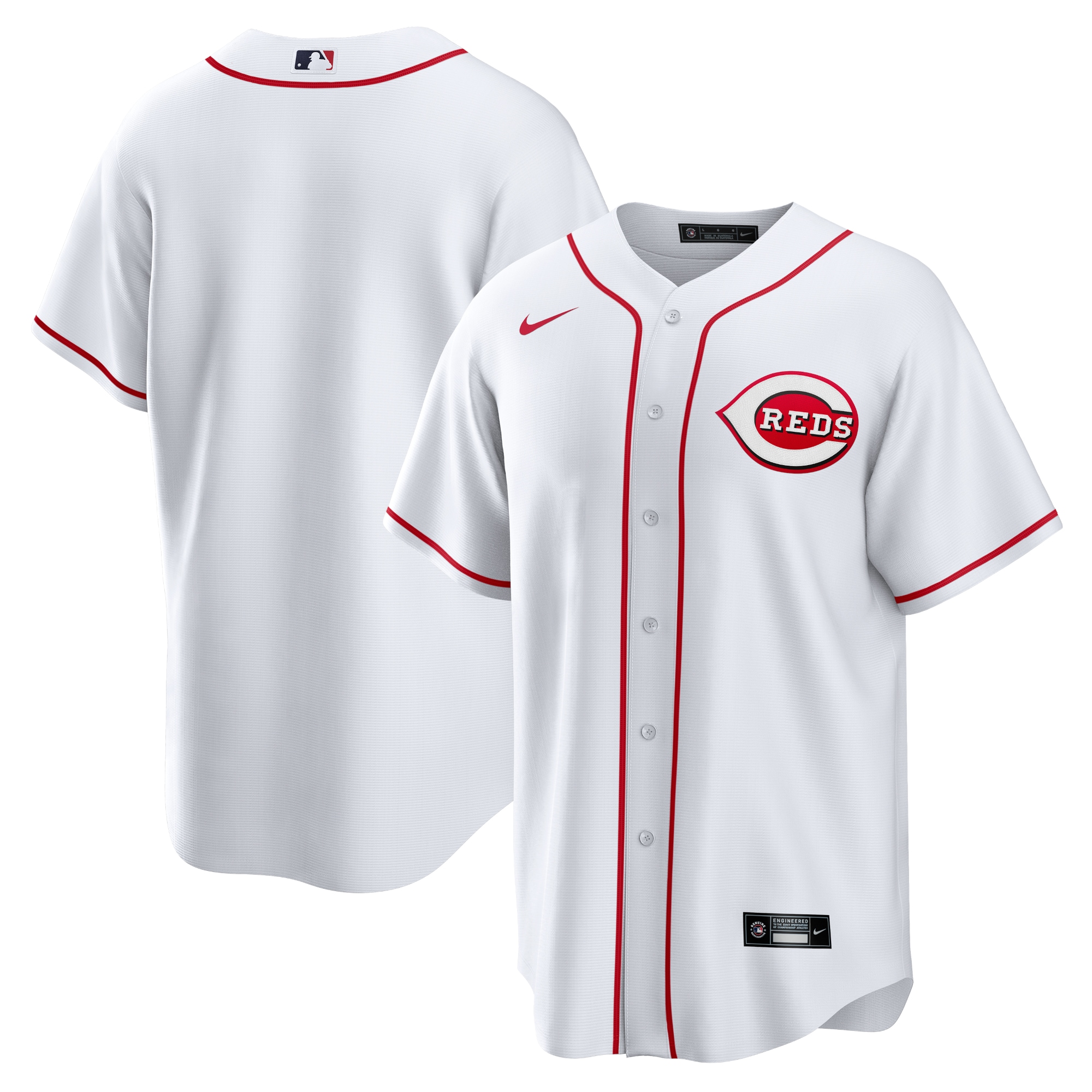 Cincinnati Reds Home Team Jersey - White