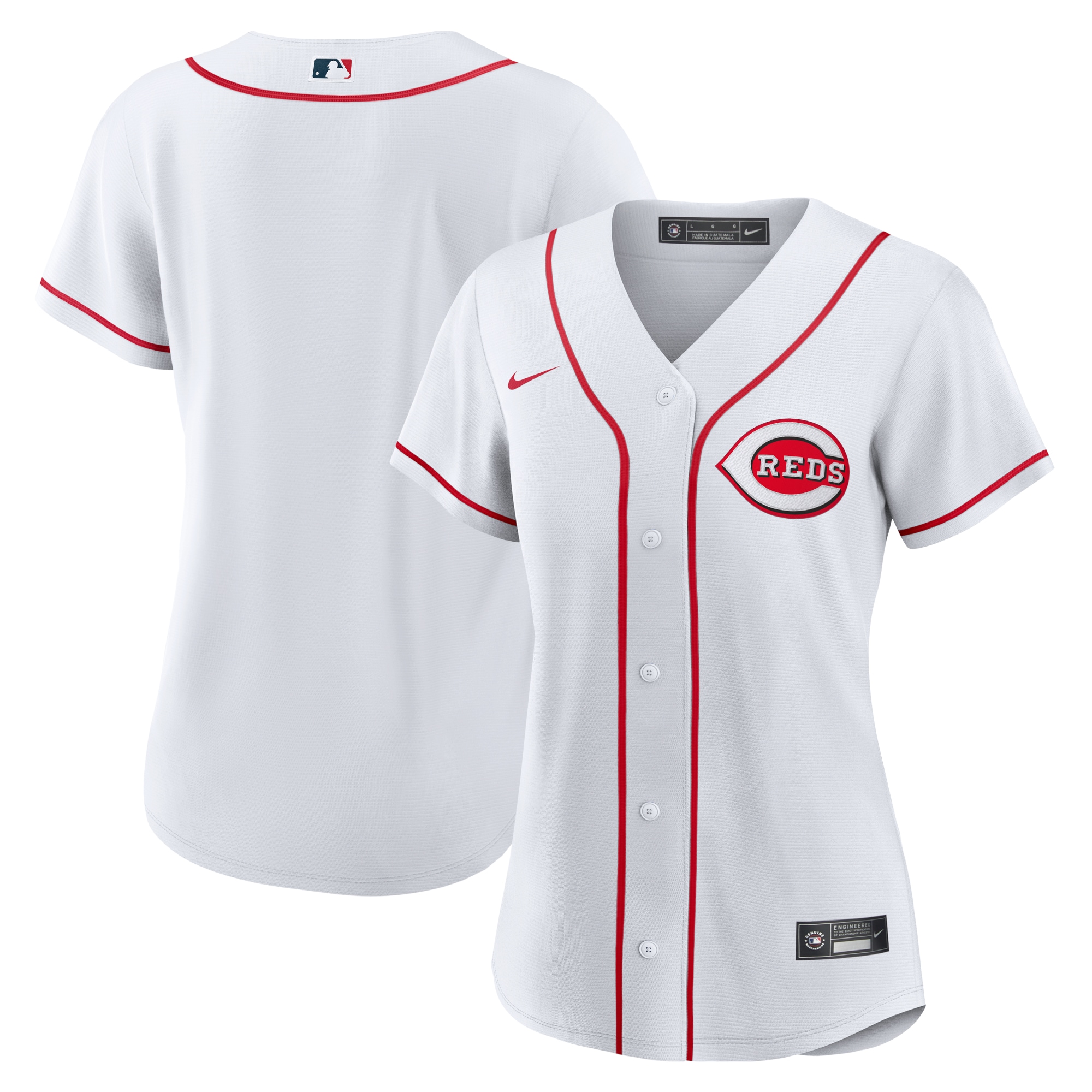 Cincinnati Reds Women's Home Team Jersey - White