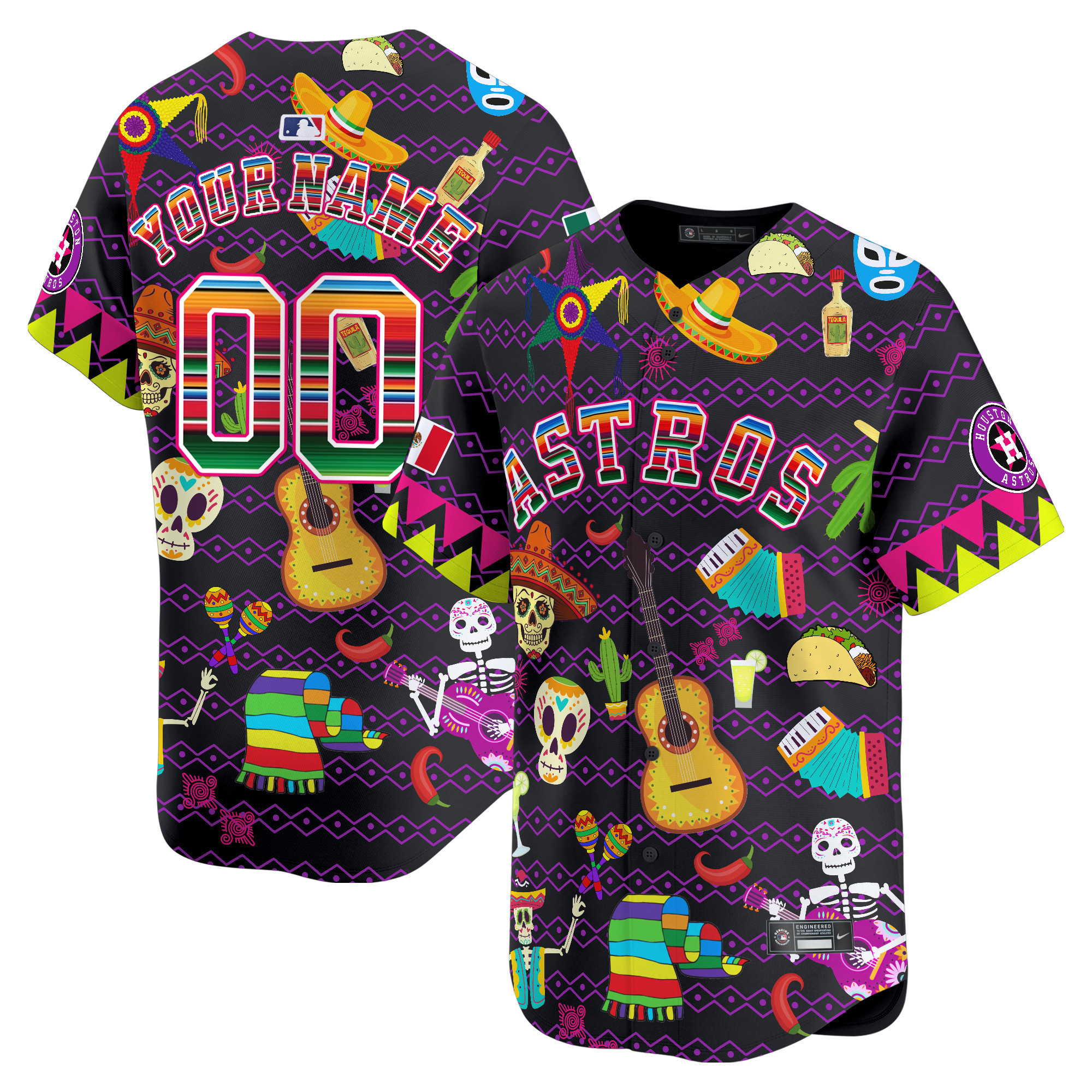 Cinco de Mayo Astros Jersey - Nike Black Cultural Edition