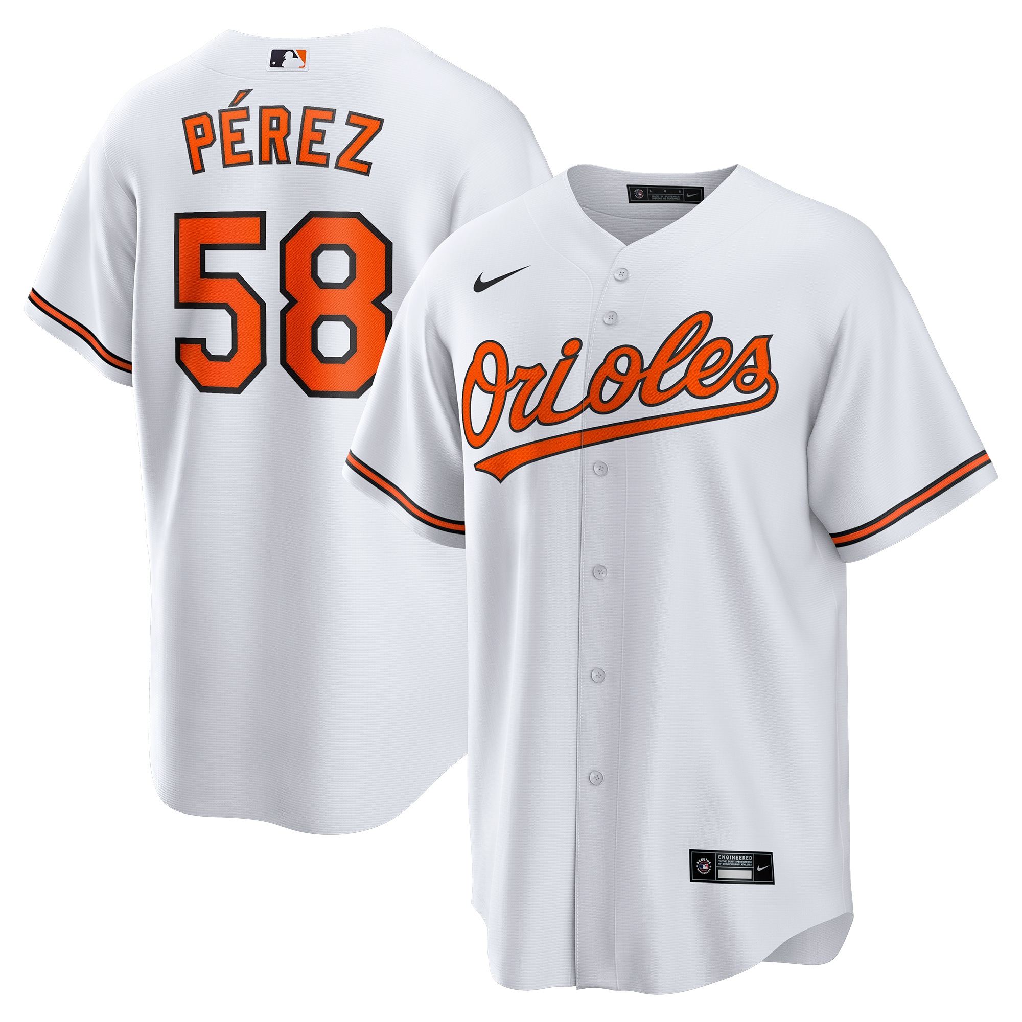 Cionel Pérez Baltimore Orioles Home Player Jersey - White