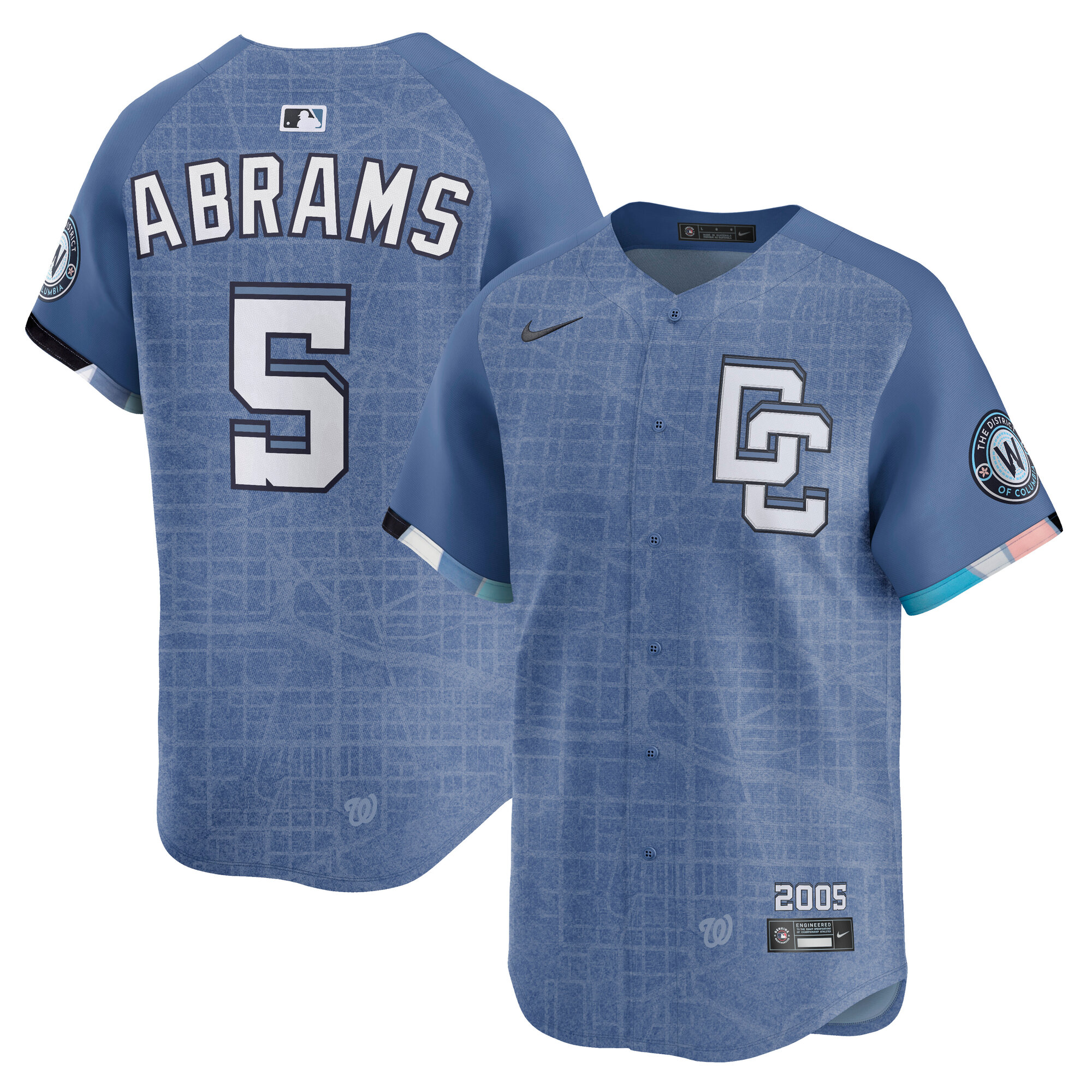 CJ Abrams Washington Nationals 2025 City Connect Limited Jersey - Blue