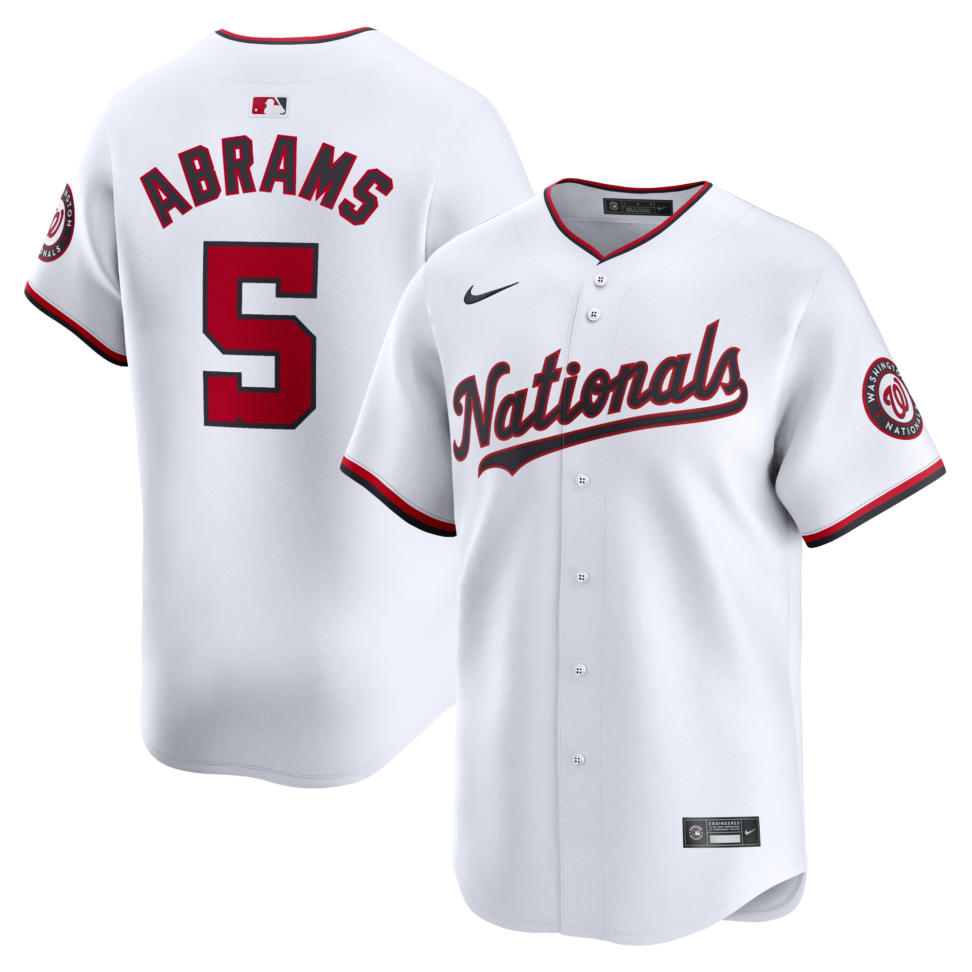 CJ Abrams Washington Nationals Home Limited Player Jersey - White