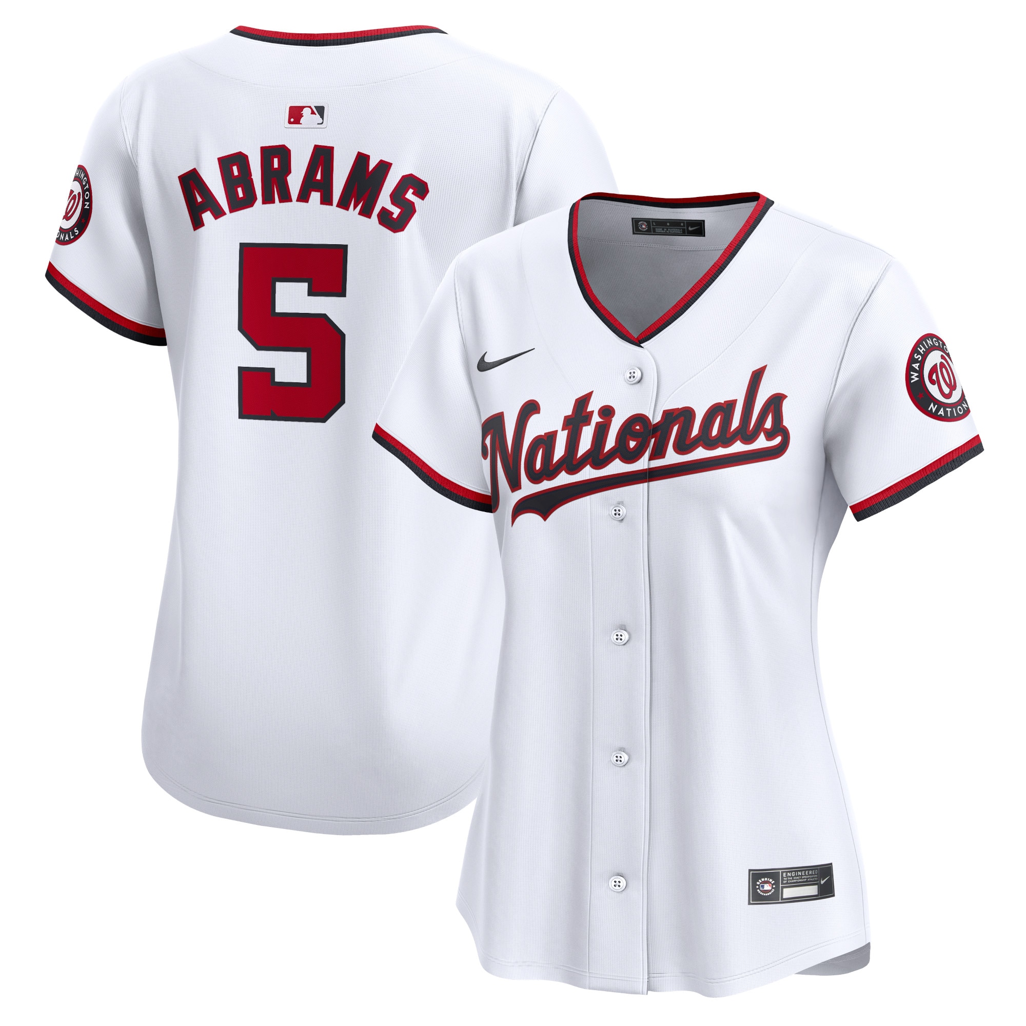 CJ Abrams Washington Nationals Women's Home Limited Player Jersey – White