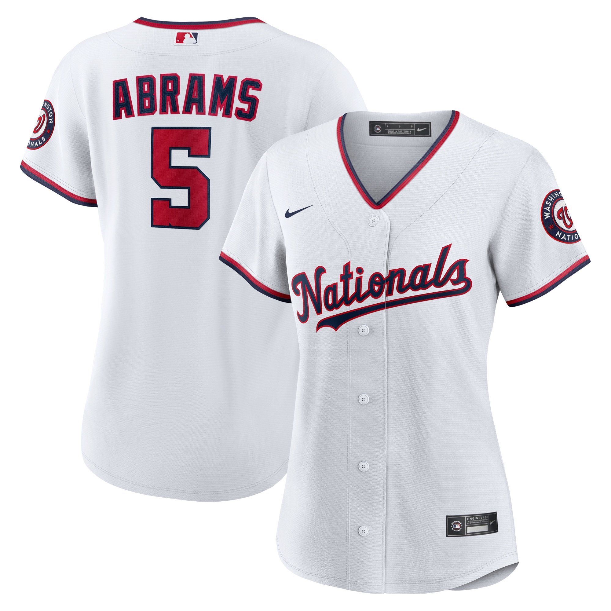 CJ Abrams Washington Nationals Women's Home Player Jersey - White