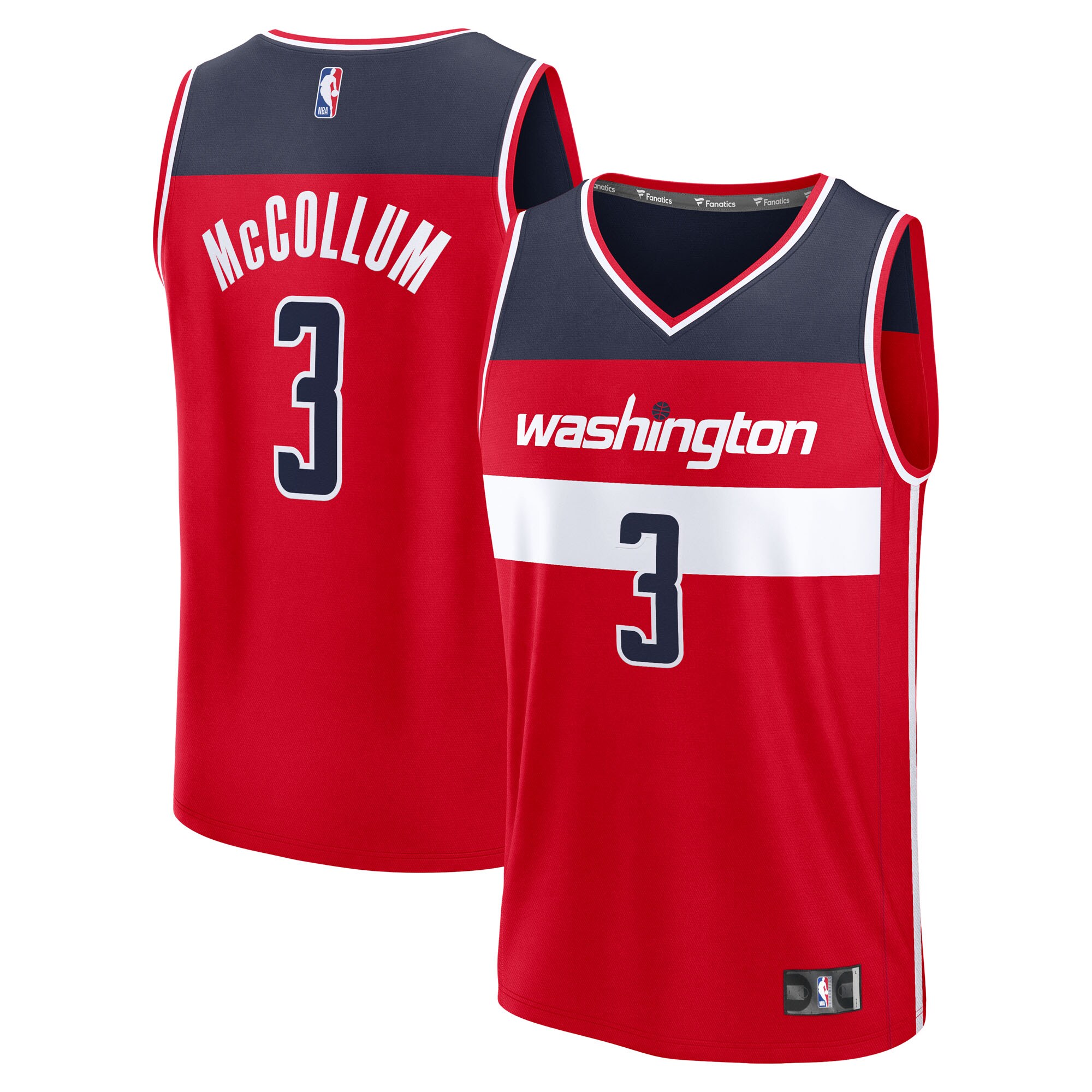 CJ McCollum Washington Wizards Fanatics Youth Fast Break Player Jersey - Icon Edition - Red