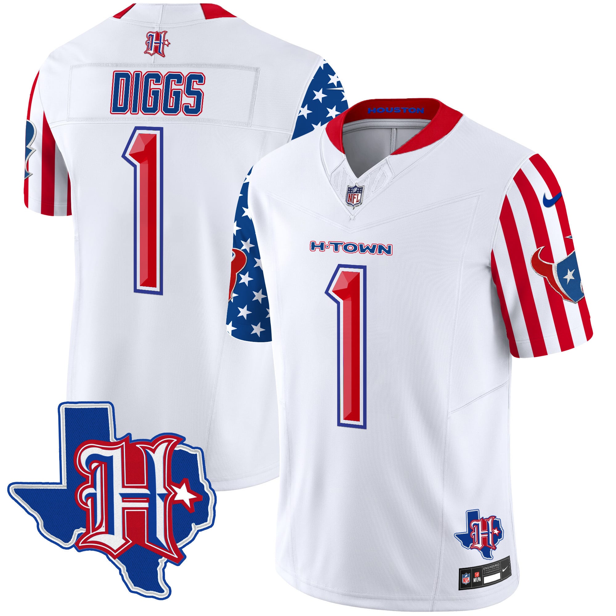 Alternative view of CJ Stroud Texans Jersey - Nike CJ Stroud Texans #7 White Jersey